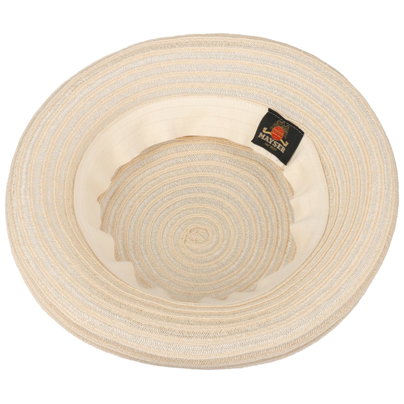 Belma veckad mössa cremeweiß 19