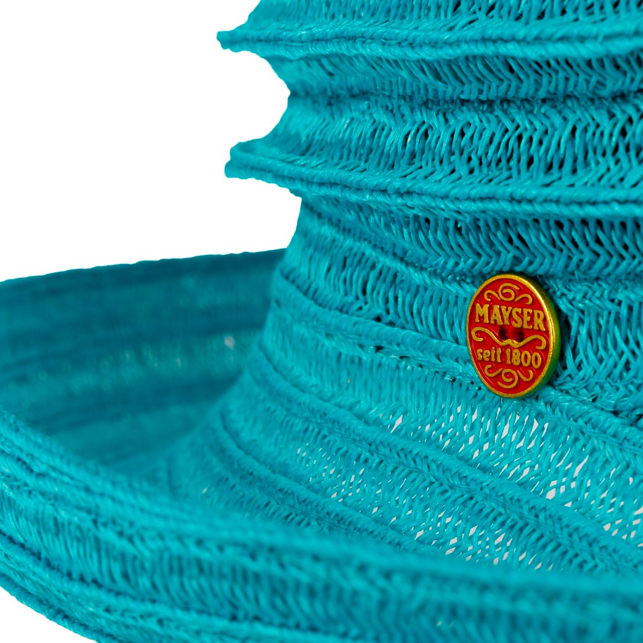 Belma veckad mössa türkis 81