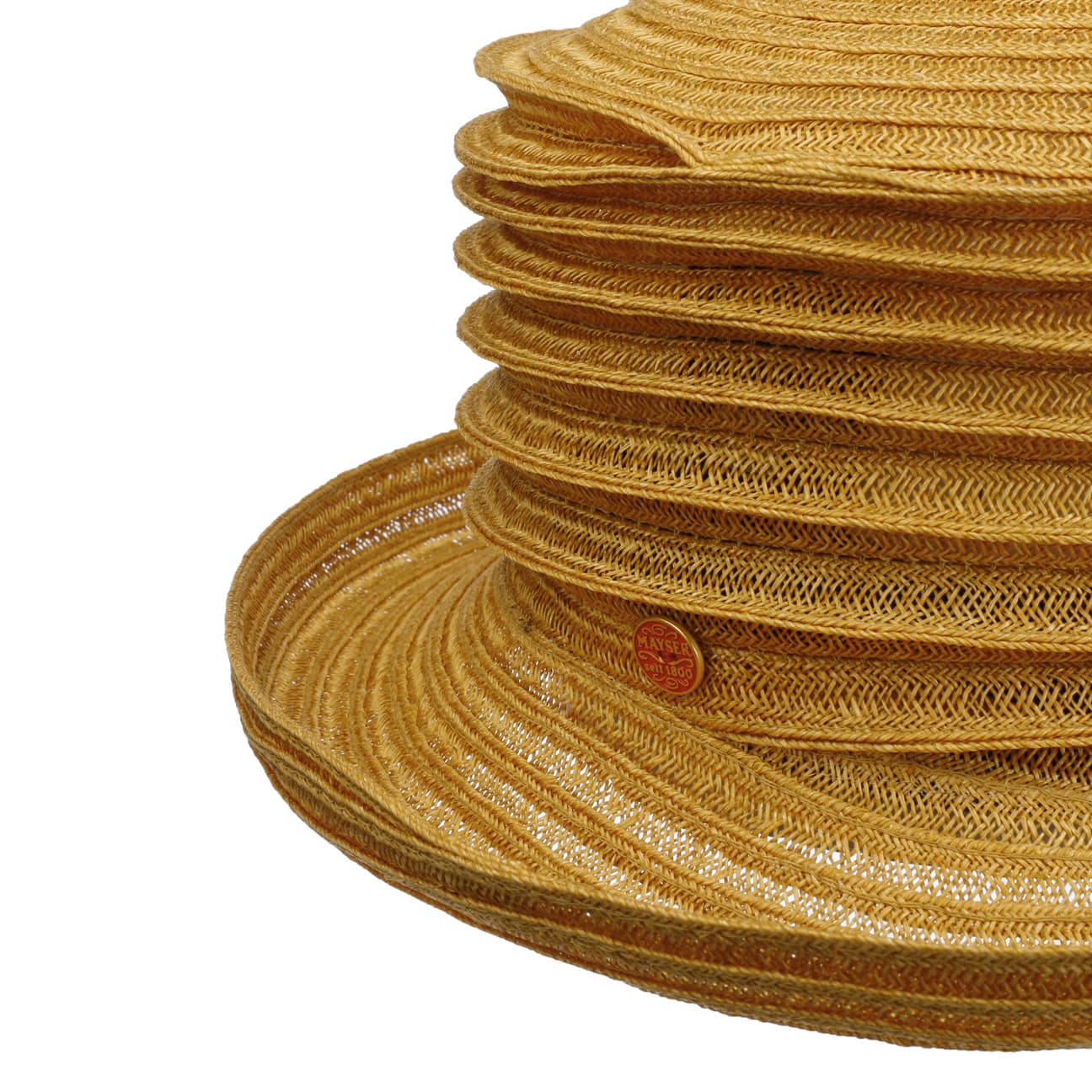 Belma veckad mössa senf 77