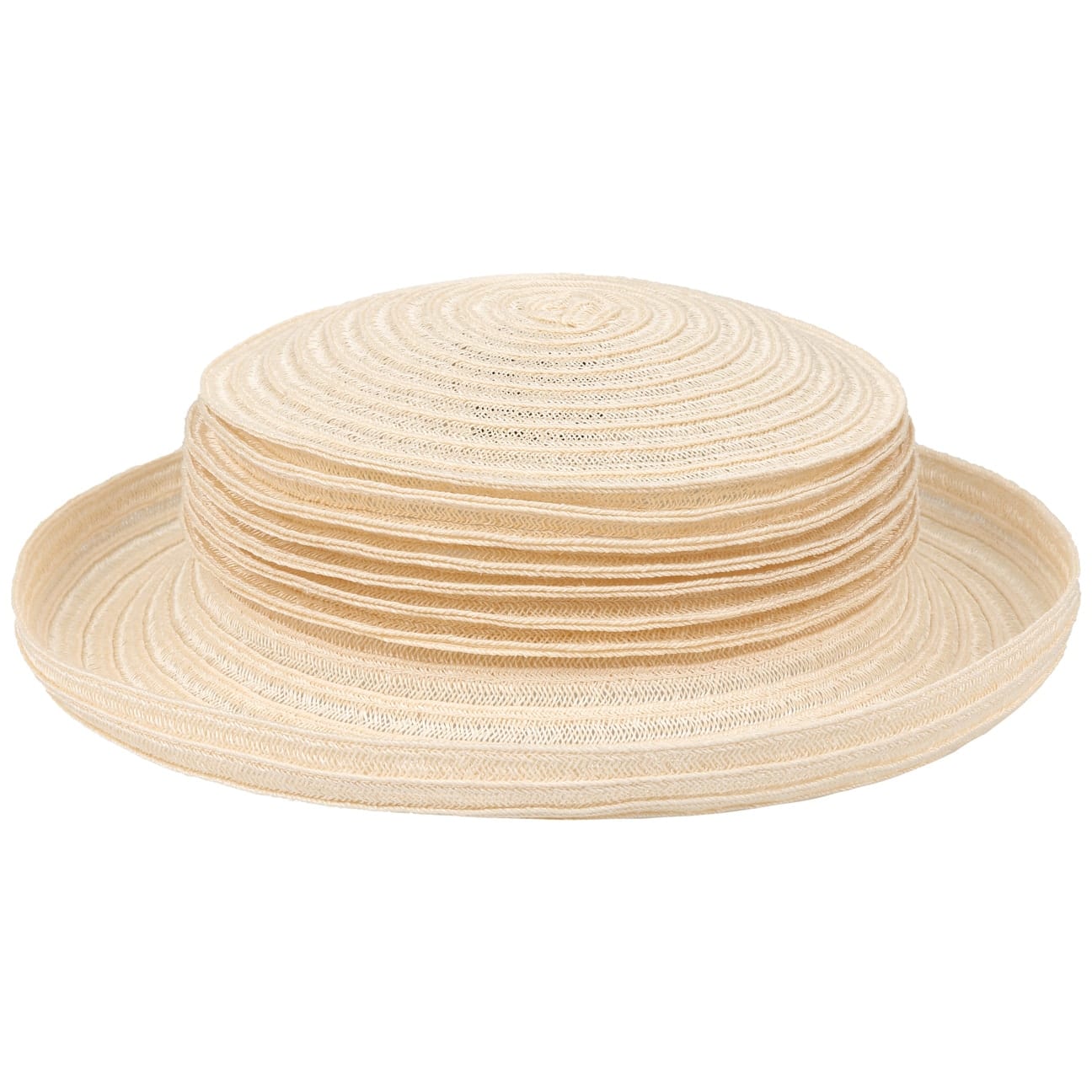 Belma veckad mössa cremeweiß 22