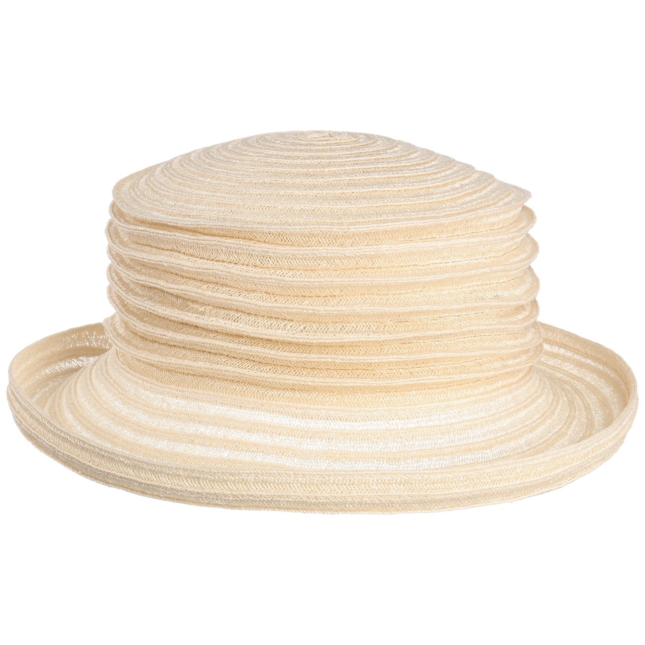 Belma veckad mössa cremeweiß 17