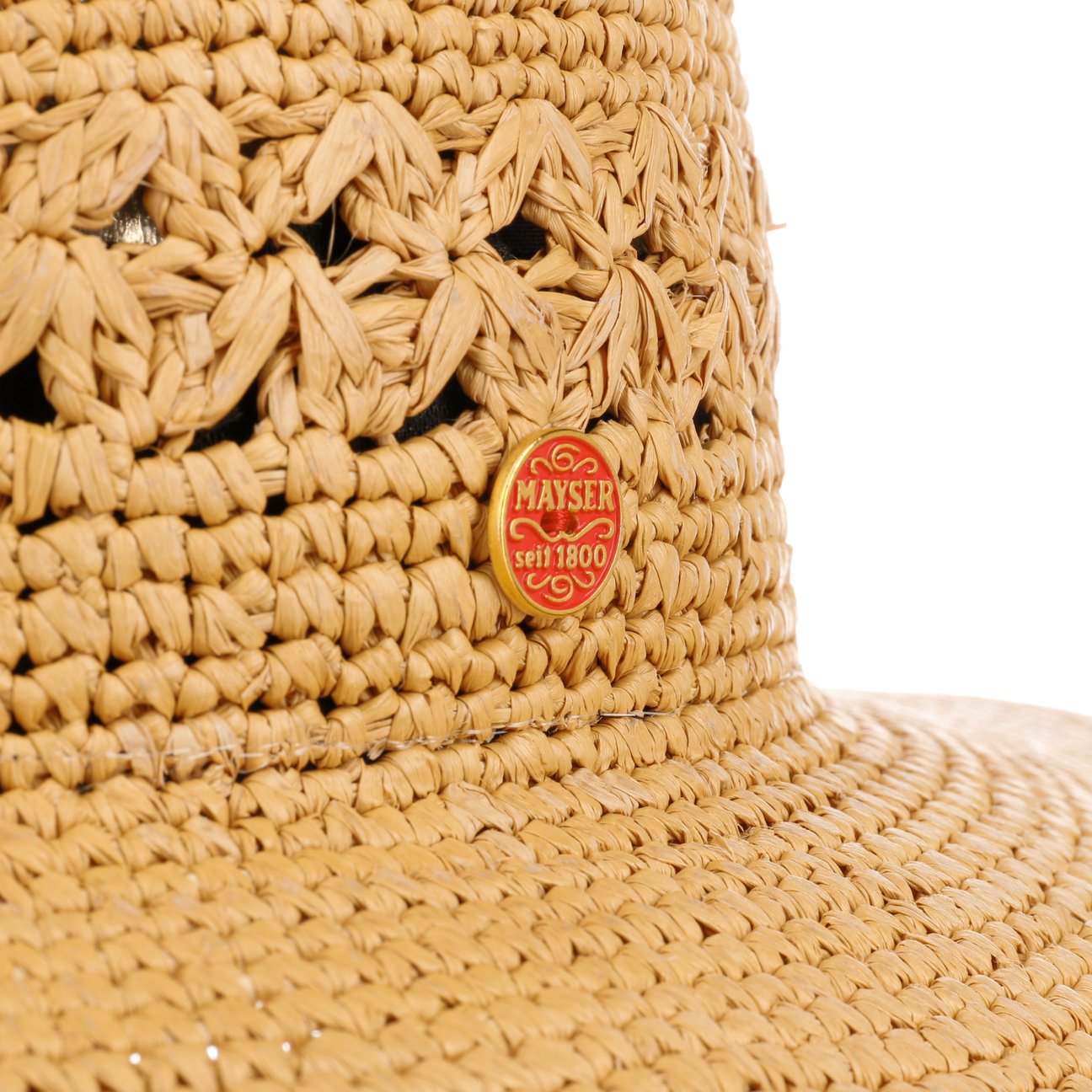 Chapeau cloche Panama au crochet Moriah hellbraun 5