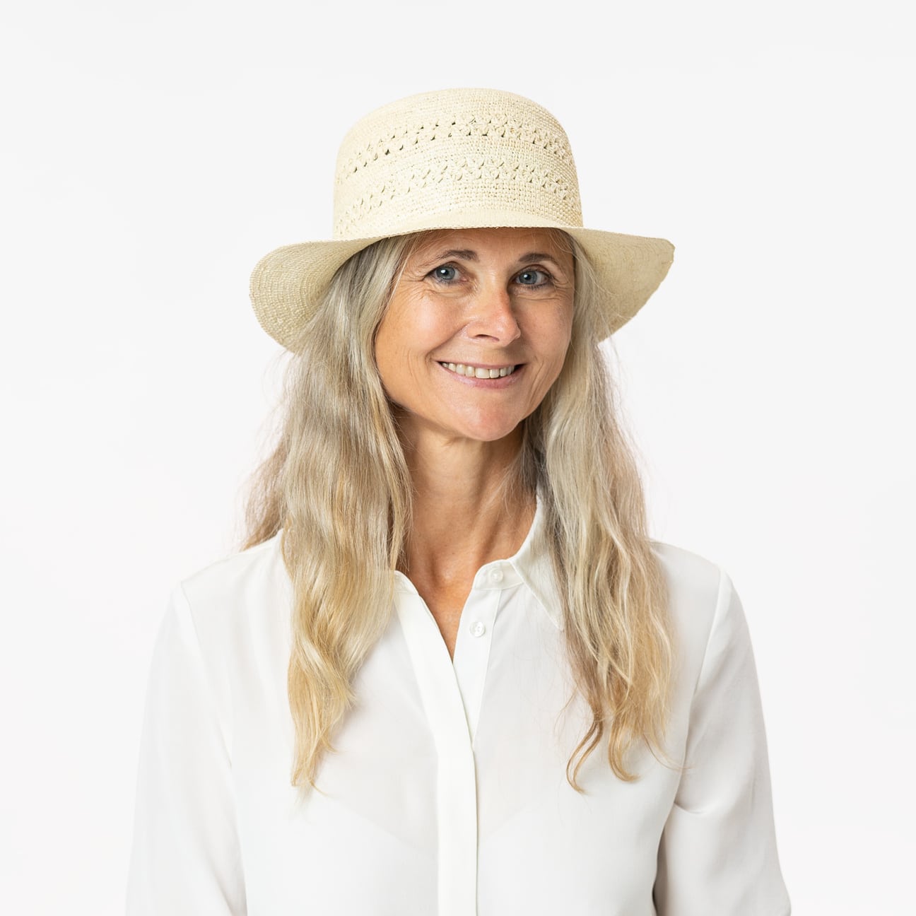 Chapeau cloche Panama au crochet Moriah Modell 1