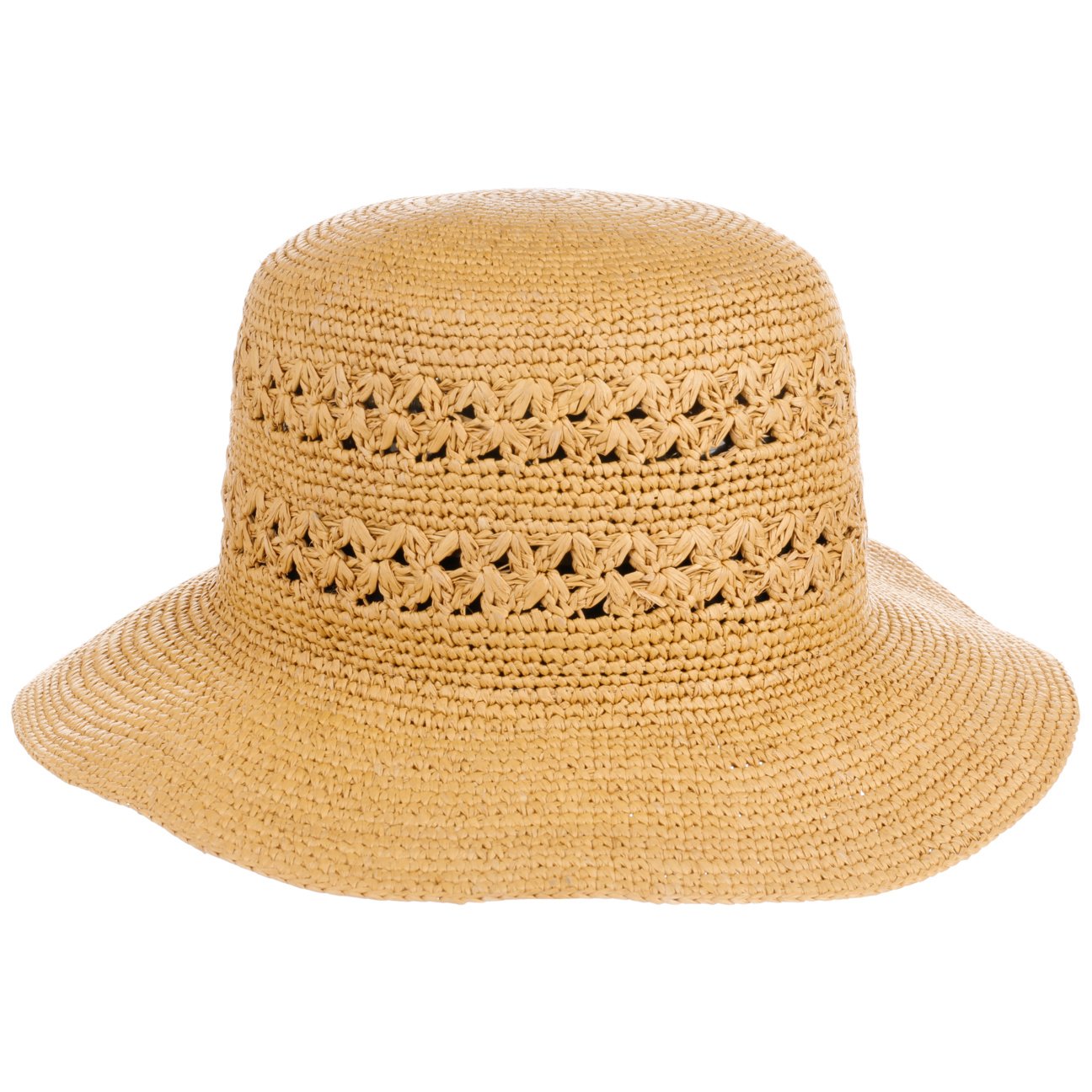 Chapeau cloche Panama au crochet Moriah hellbraun 2
