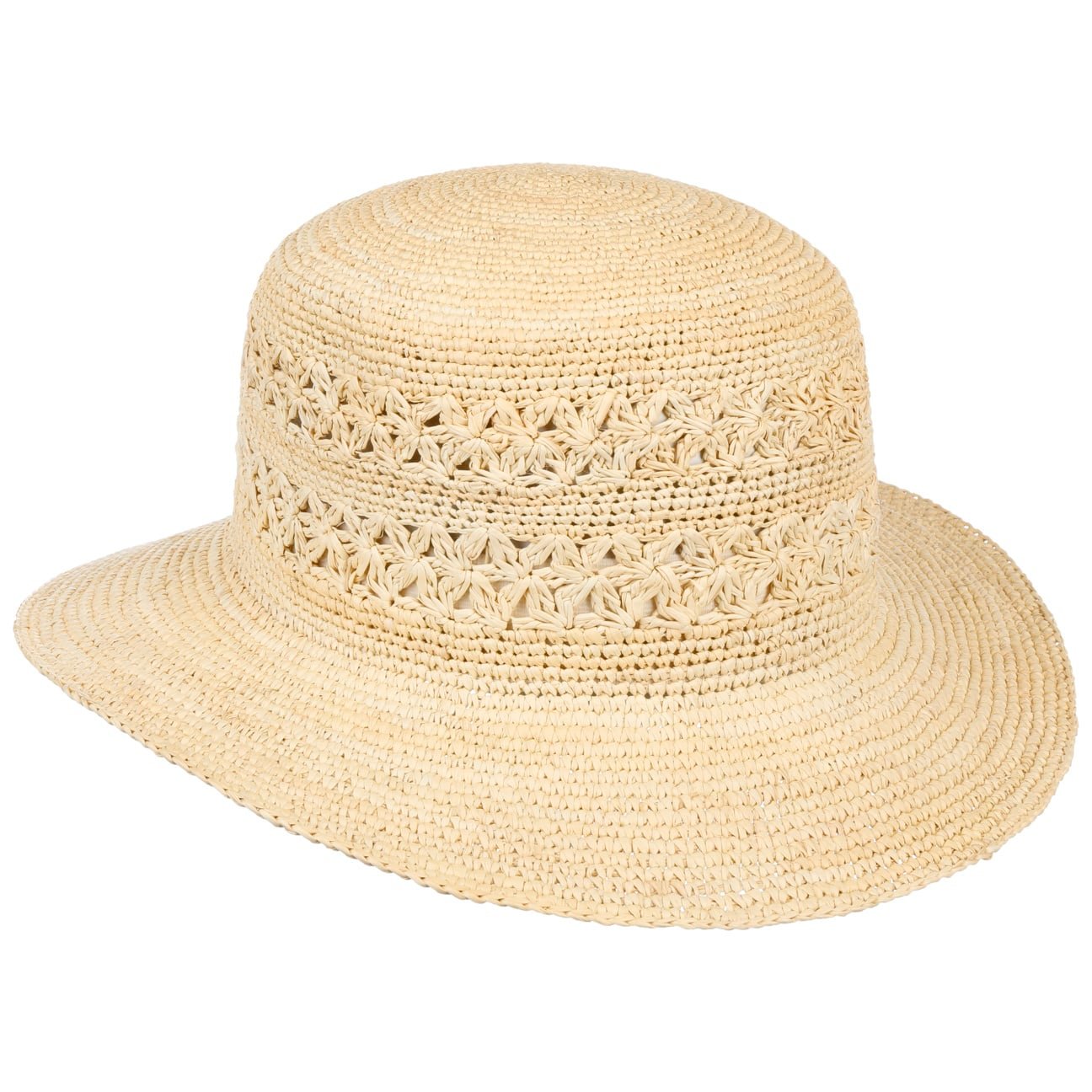 Chapeau cloche Panama au crochet Moriah natur 7