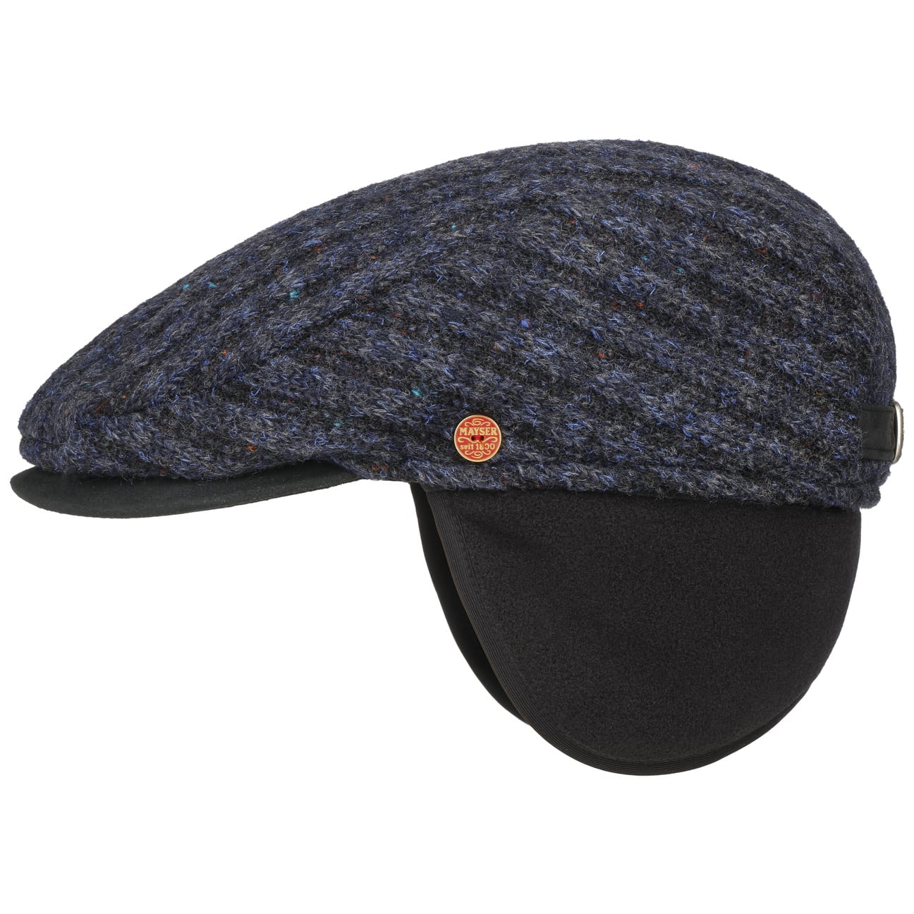Matteo Earflaps Flatcap blau 2