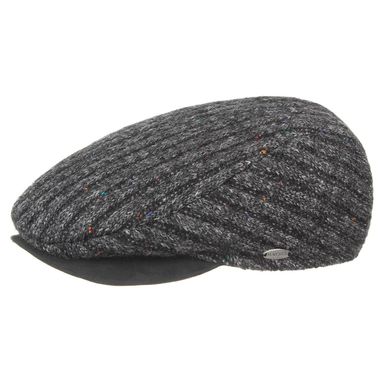 Matteo Earflaps Flatcap schwarz 16