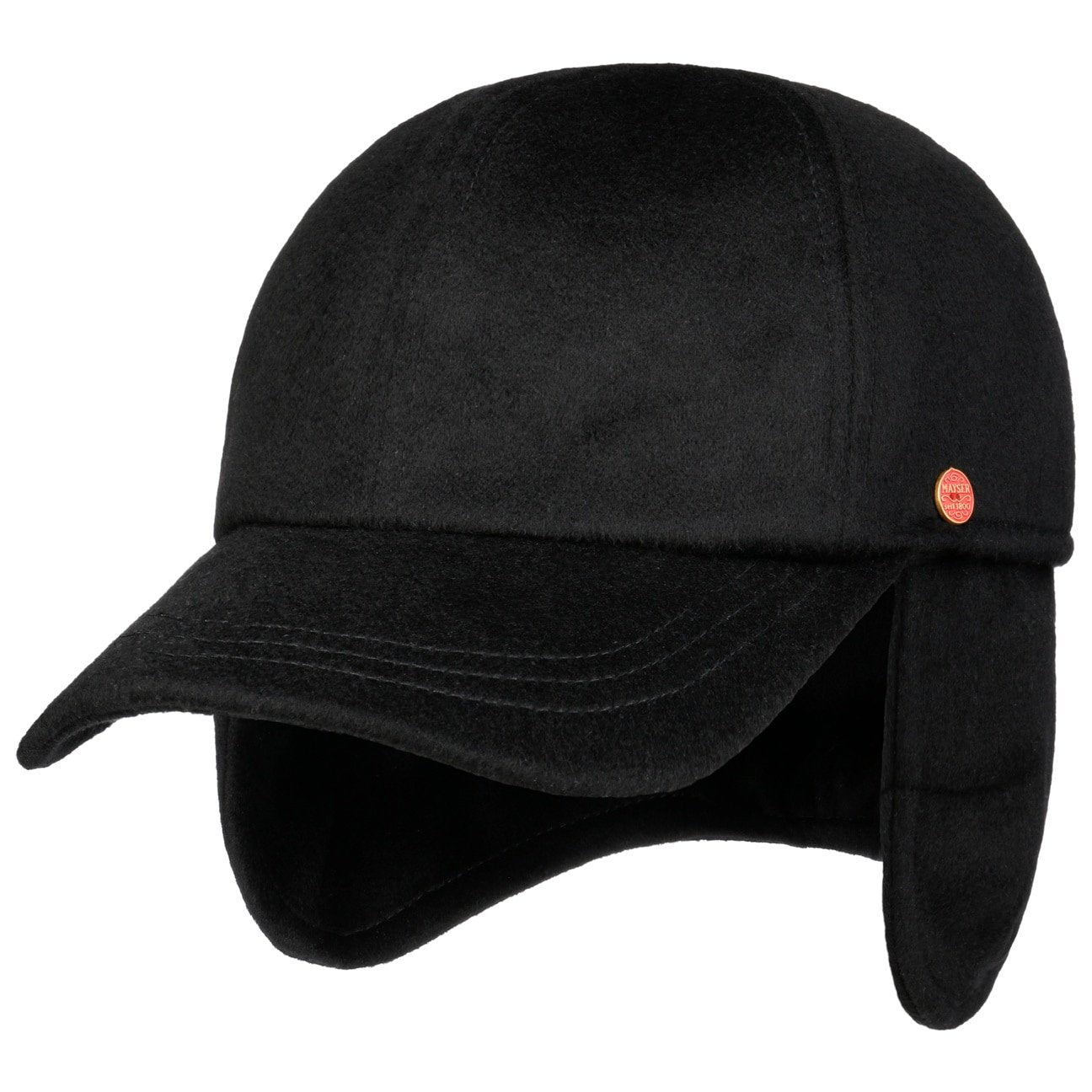 Lars Earflaps Cashmere Cap schwarz 12