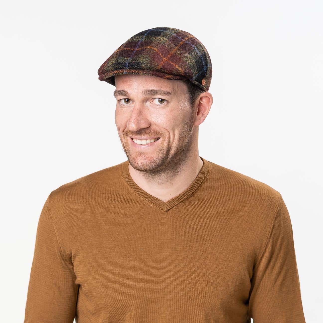 Simon Harris platt keps i tweed Modell 2