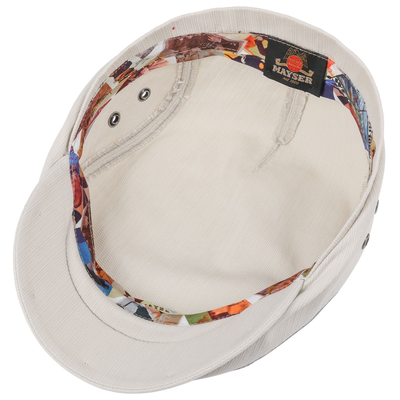 Franky Sun Protect platt keps cremeweiß 14