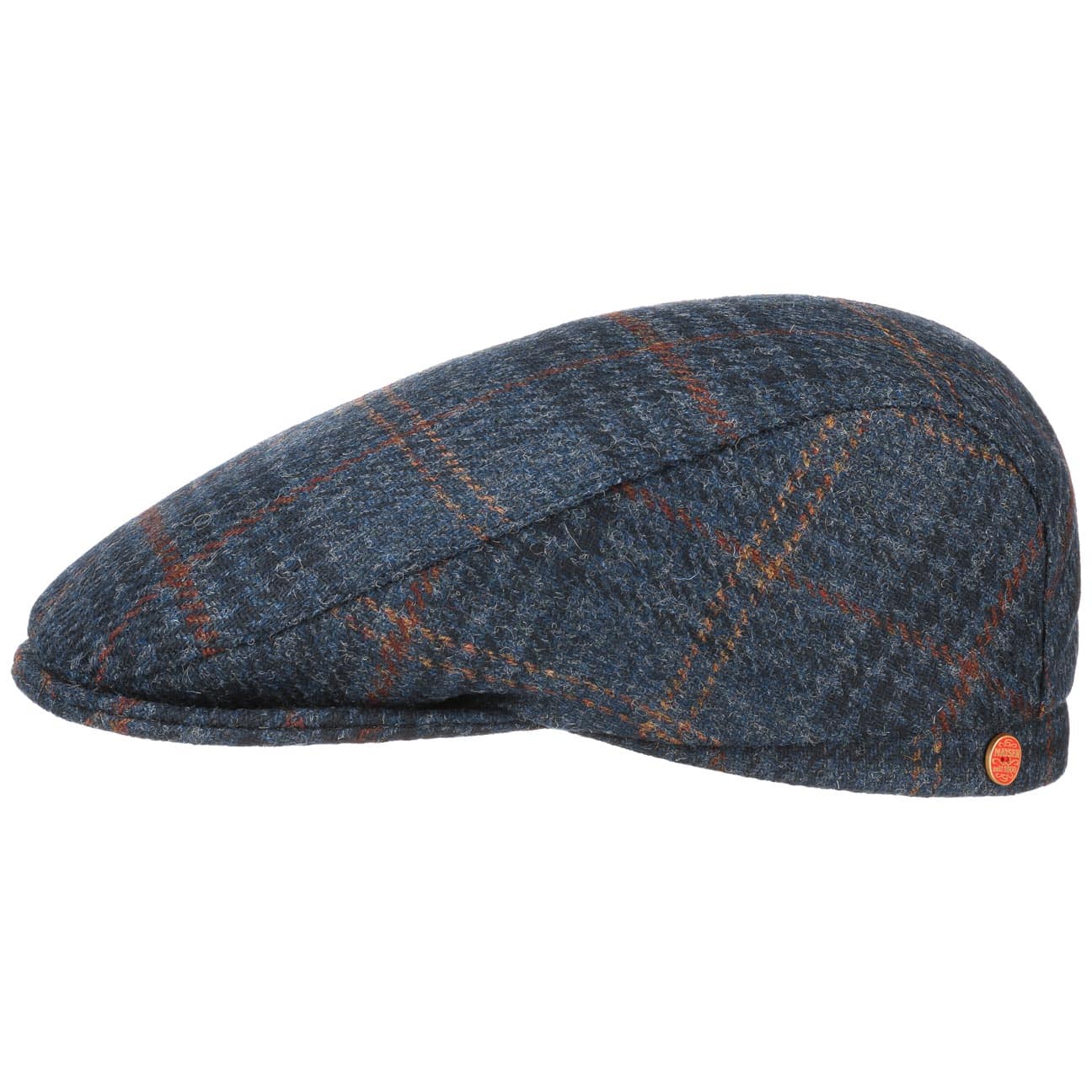 Frankie Soft Shetland Wool Flat Cap dunkelblau 1