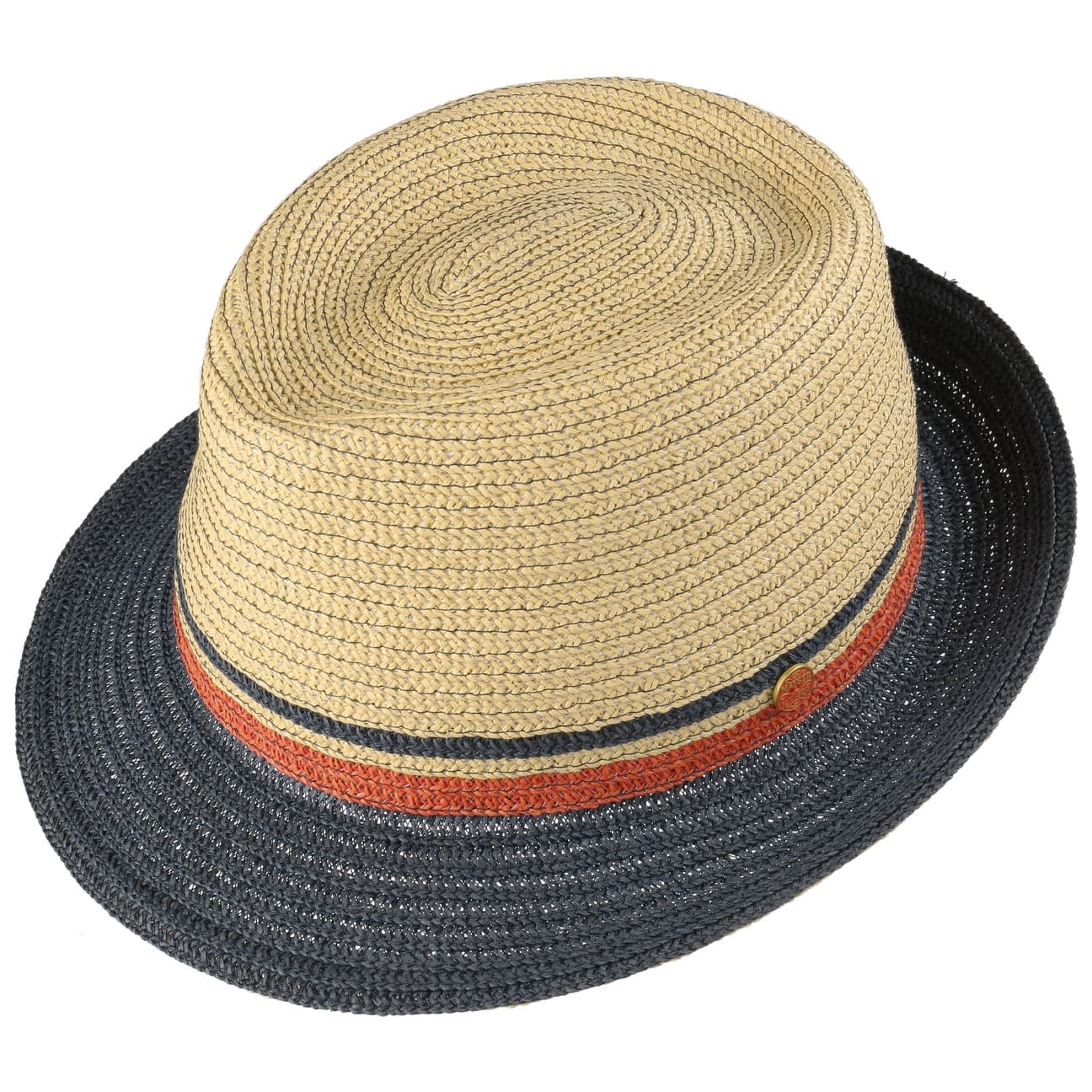 Jerome Trilby Strohoed blau-beige 4