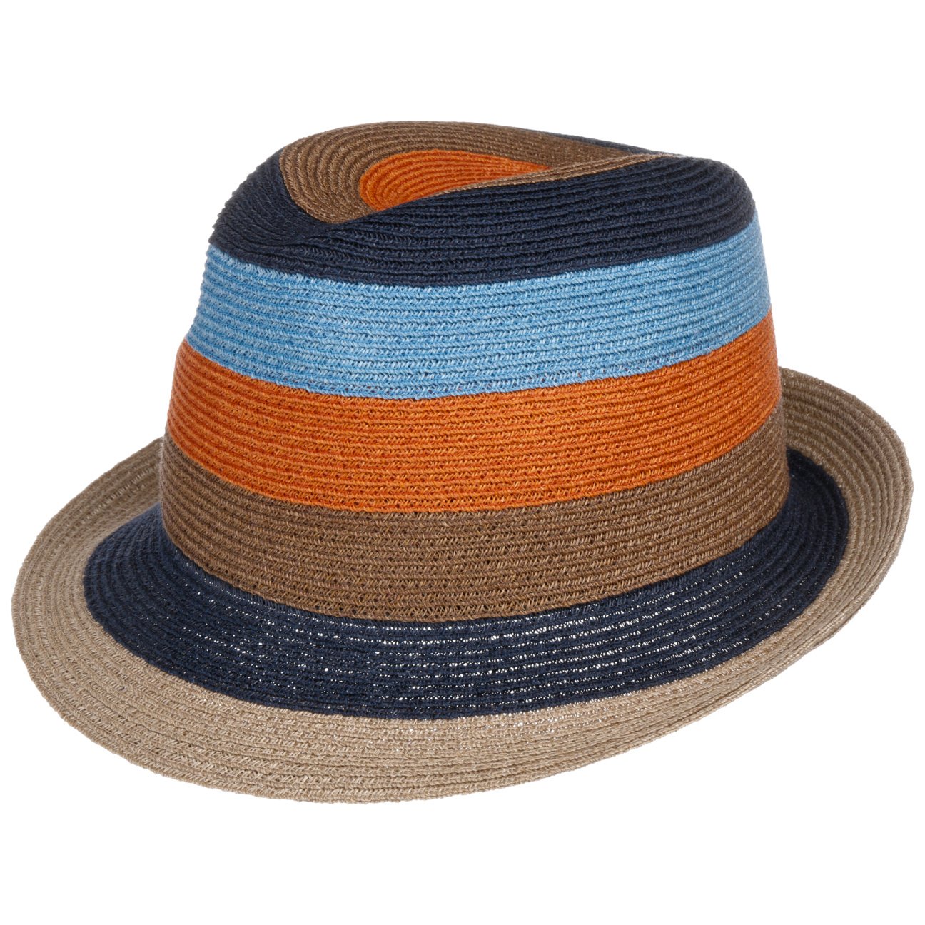 Svenja Stripes Trilby Hat dunkelblau 14