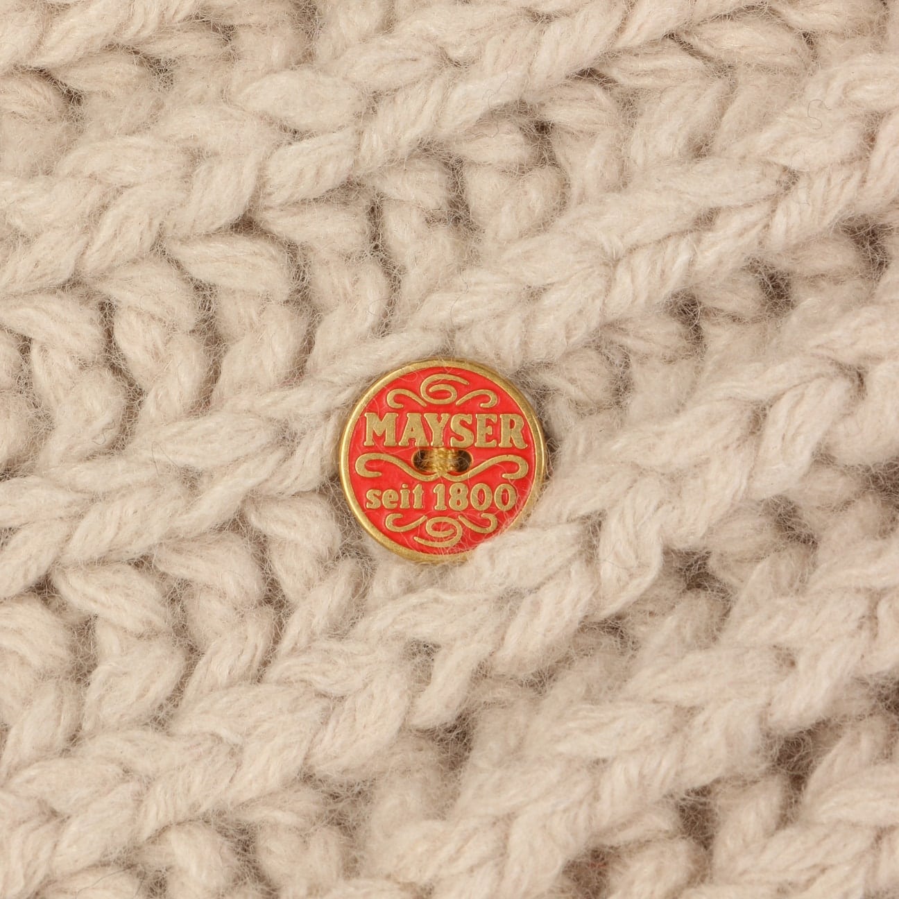Moyana Wool Mix Loopschal beige 2