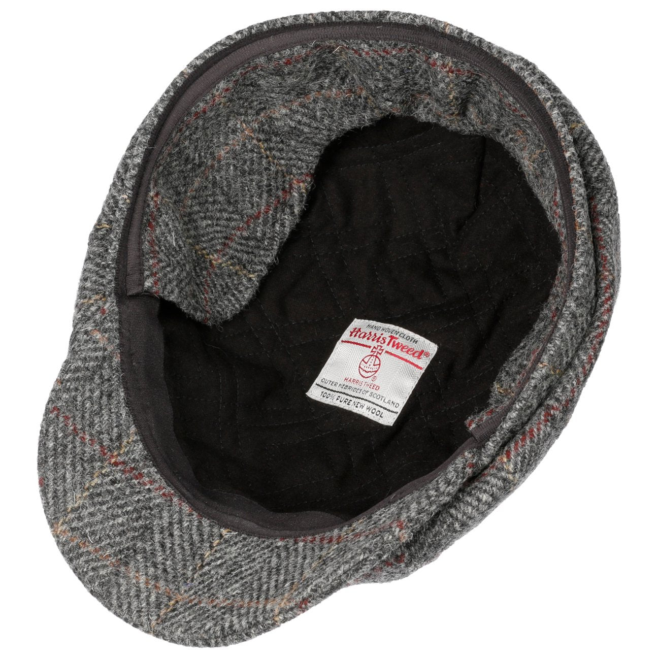 Seven Premium Harris Tweed Flatcap grau 11