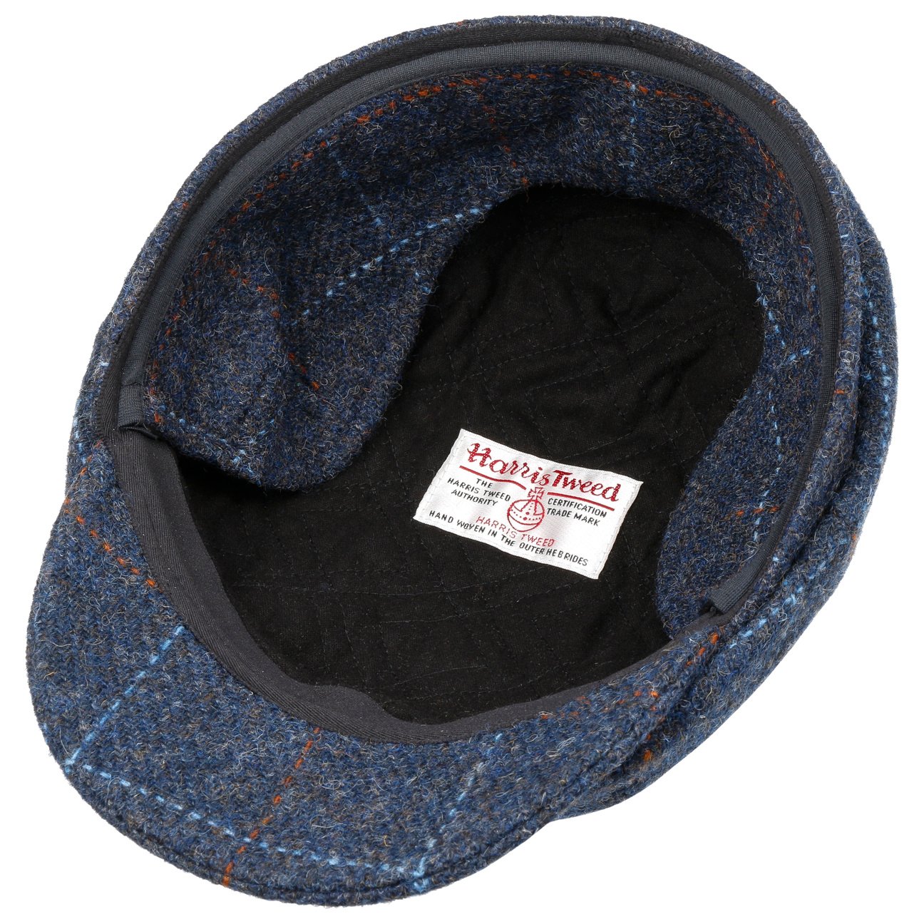 Seven Premium Harris Tweed Flatcap blau 5