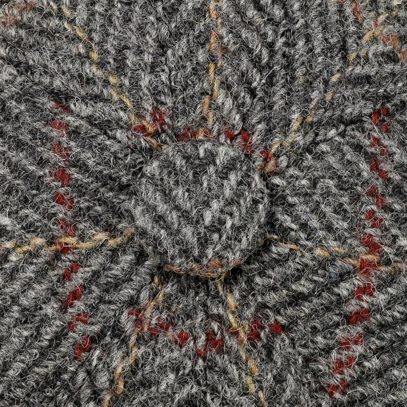 Seven Premium Harris Tweed Flatcap grau 13