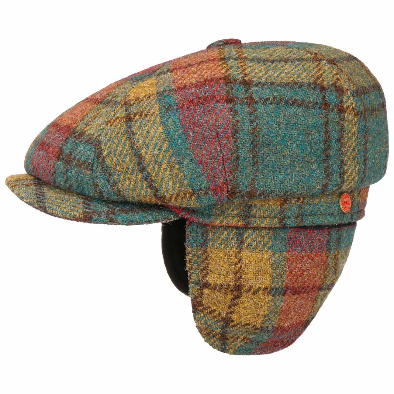 Seven Premium Harris Tweed Flatcap grün 15