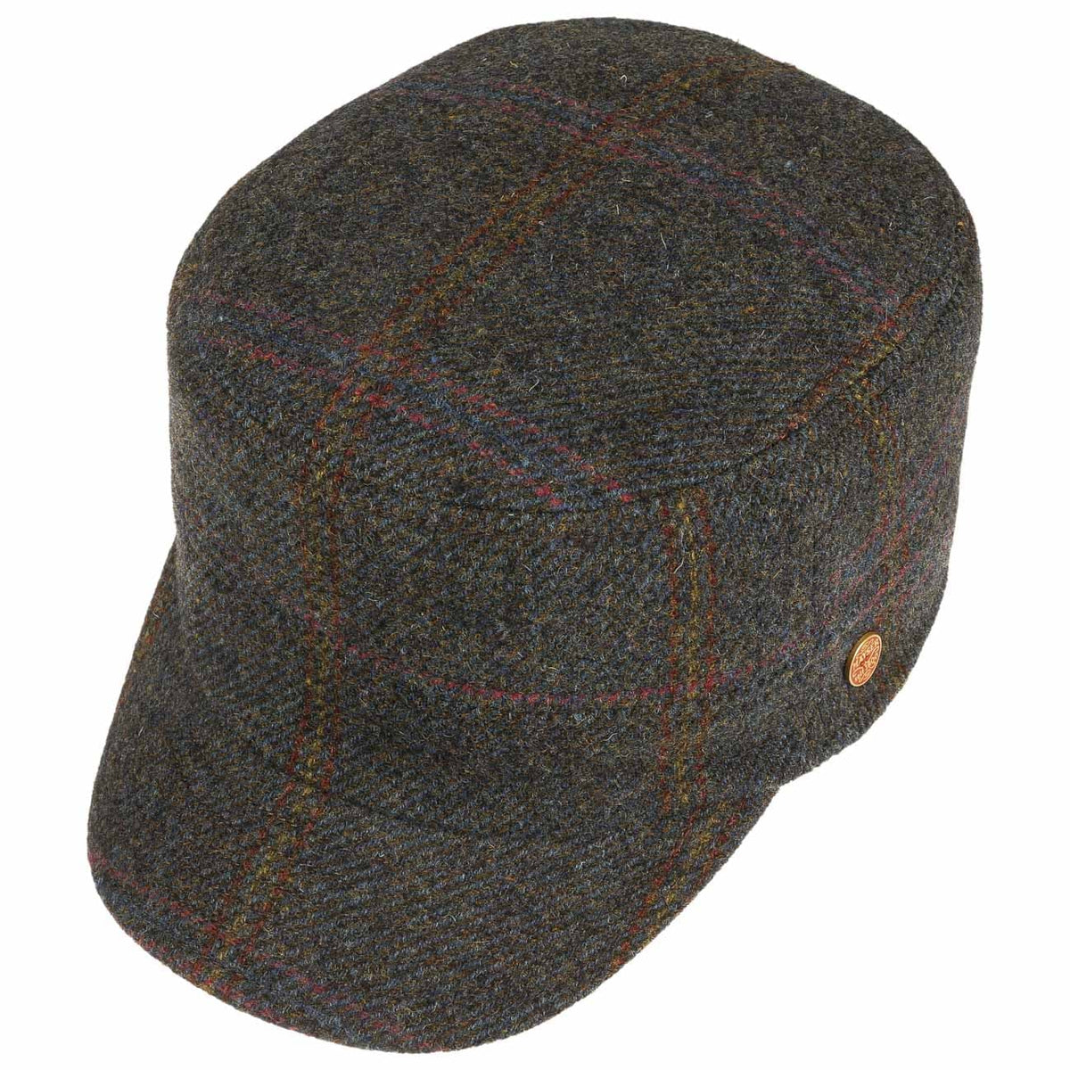 Shetland Wool Army Keps blau-grün 3