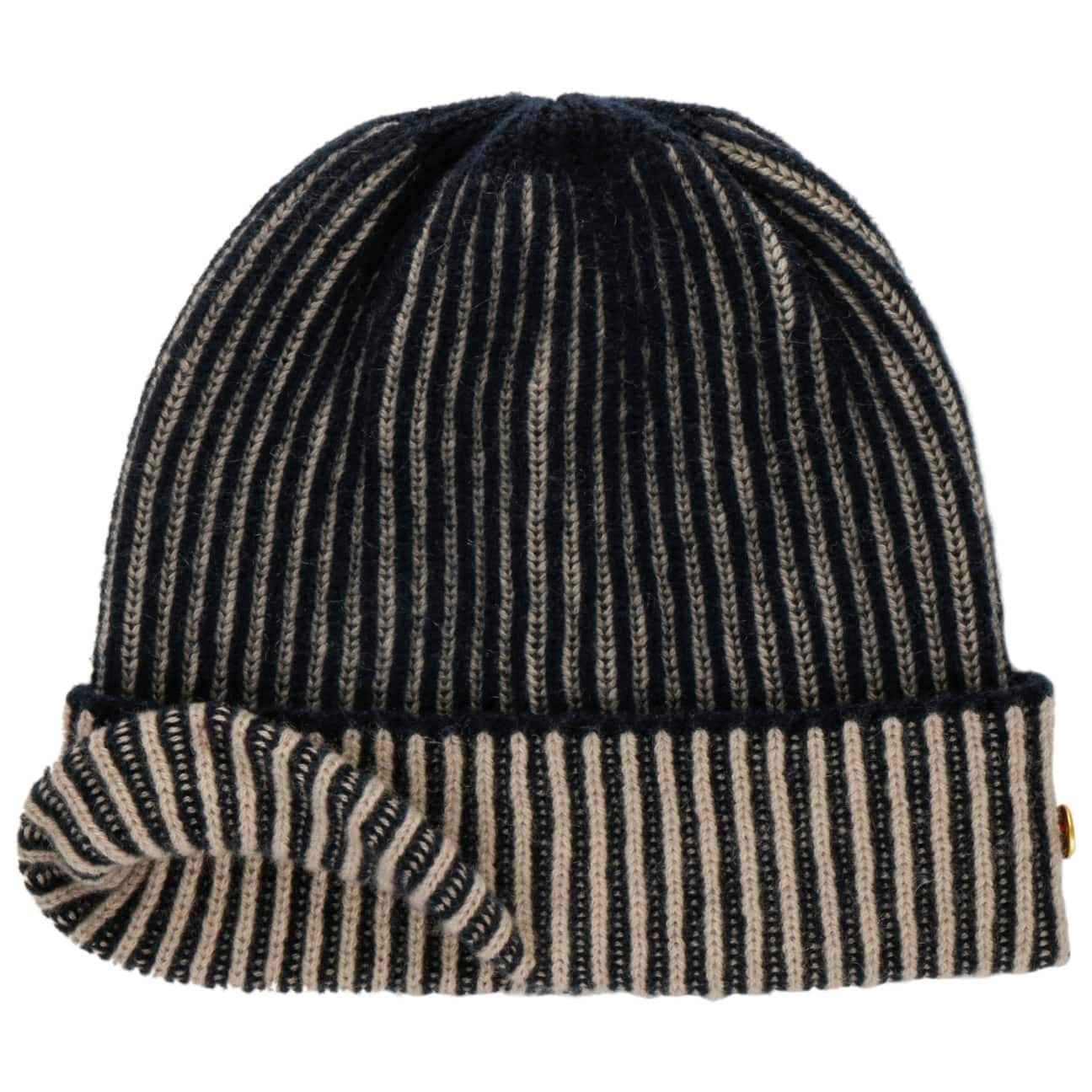 Harper Cashmere Muts beige-blau 7