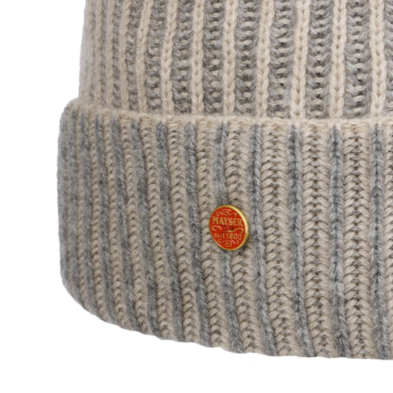 Harper Cashmere Muts beige-grau 11