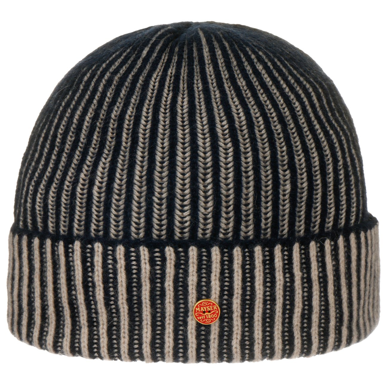 Harper Cashmere Muts beige-blau 6