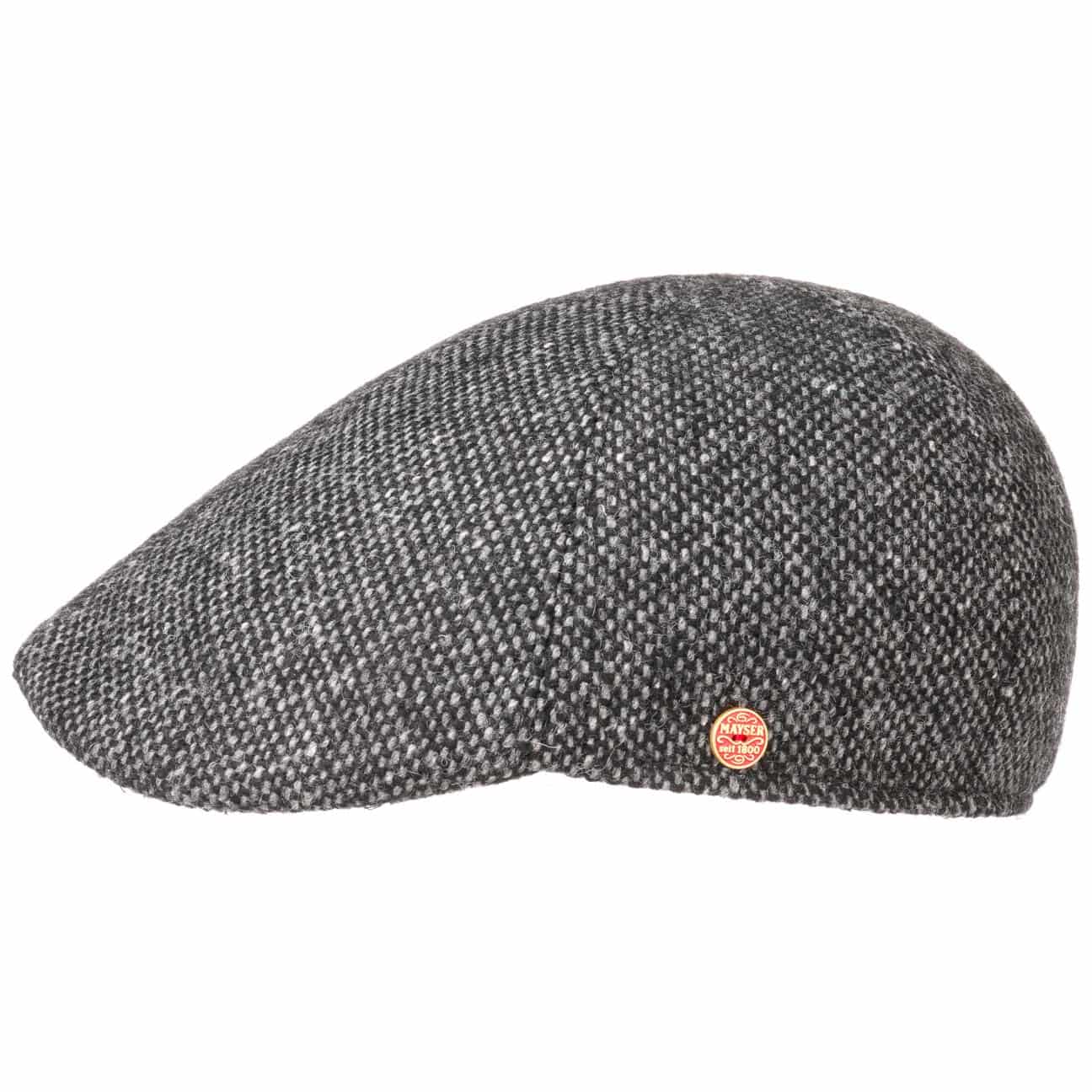 Classic Tweed Flatcap schwarz 18