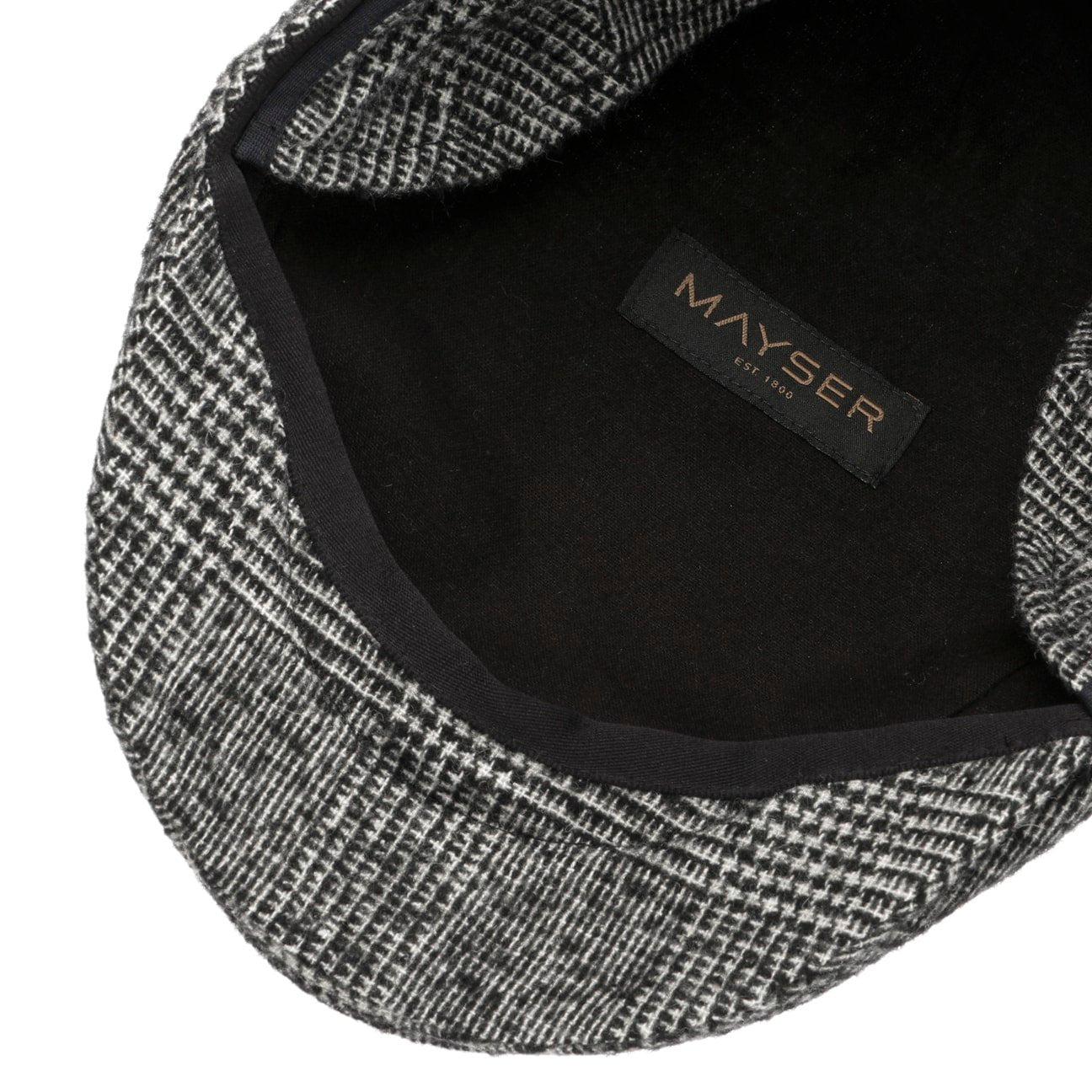 Casquette plate Merlino avec cache-oreilles schwarz-weiß 5