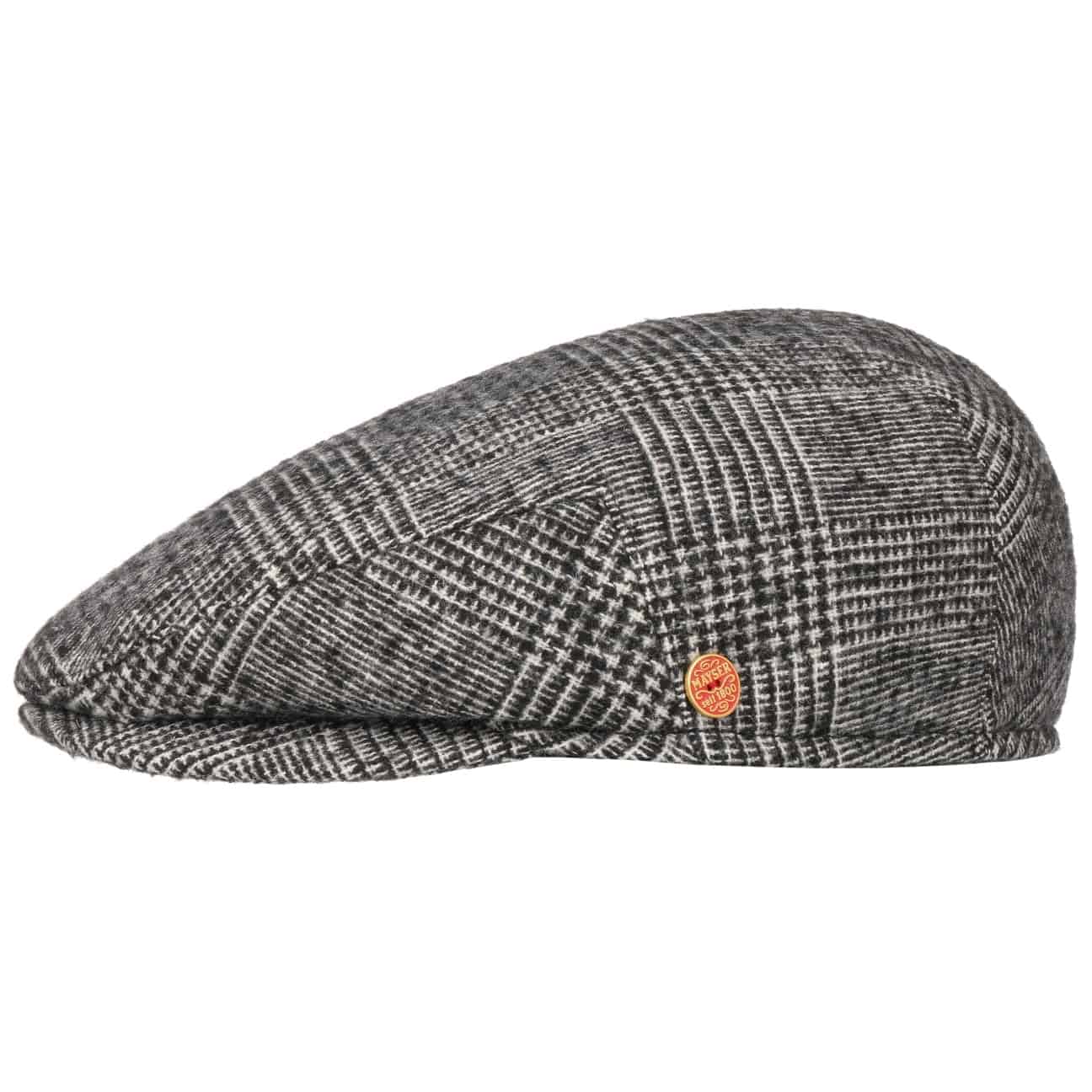 Casquette plate Merlino avec cache-oreilles schwarz-weiß 9