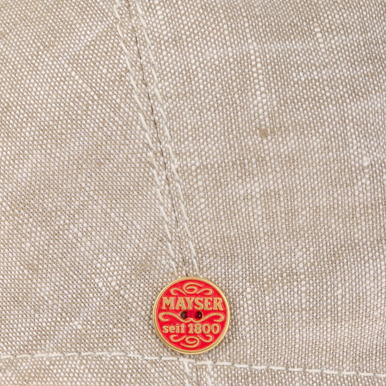 Casquette plate en lin Sidney beige 5