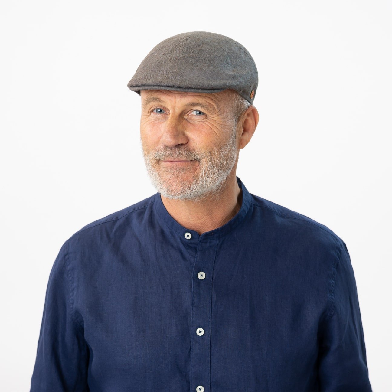 Casquette plate en lin Sidney Modell 1