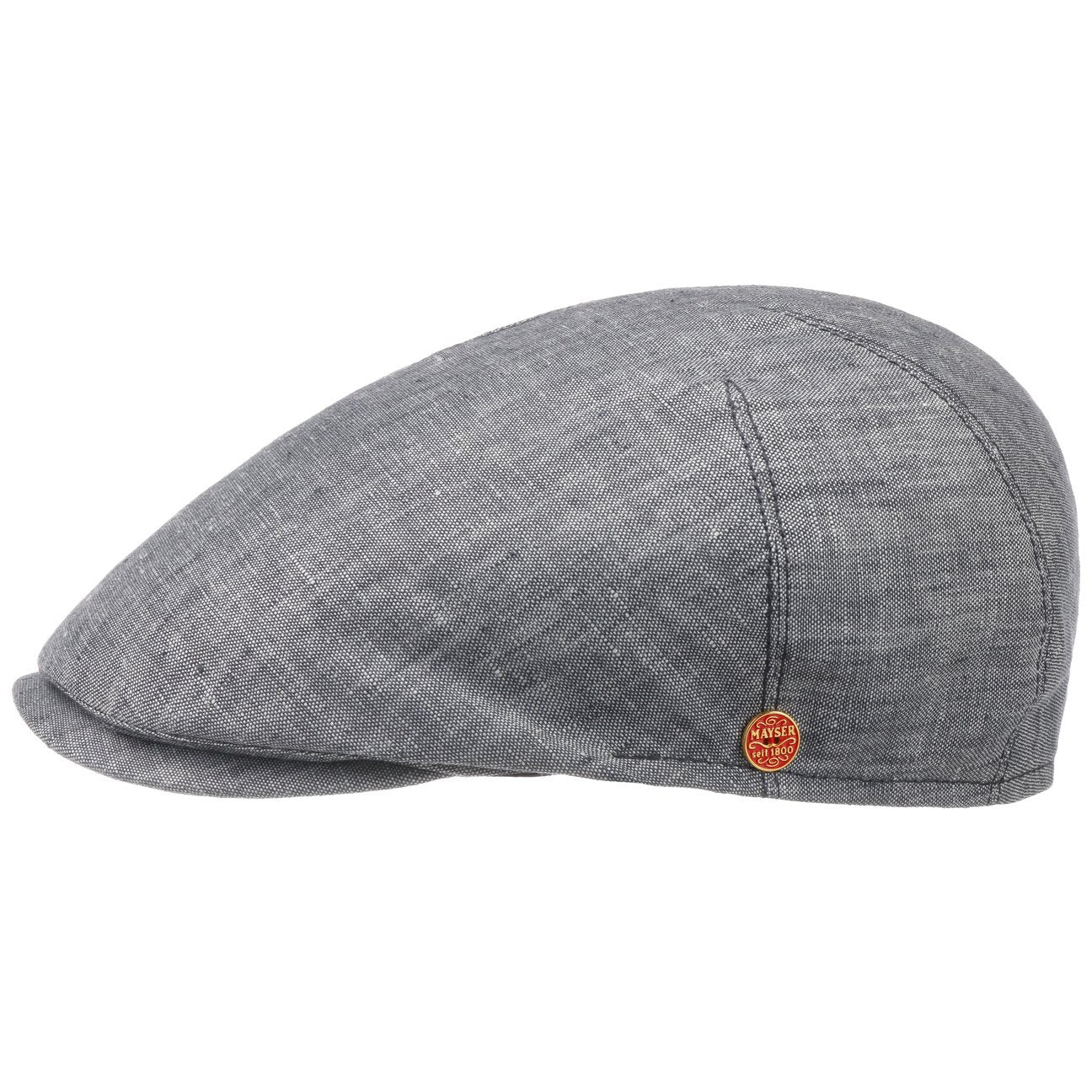 Casquette plate en lin Sidney grau 14