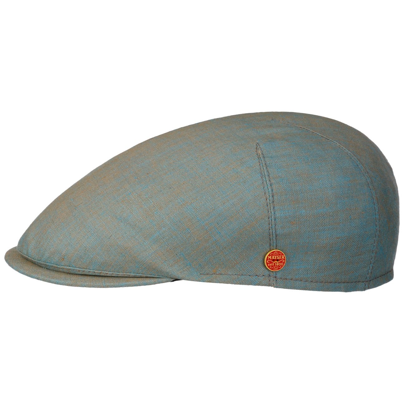 Casquette plate en lin Sidney türkis 26