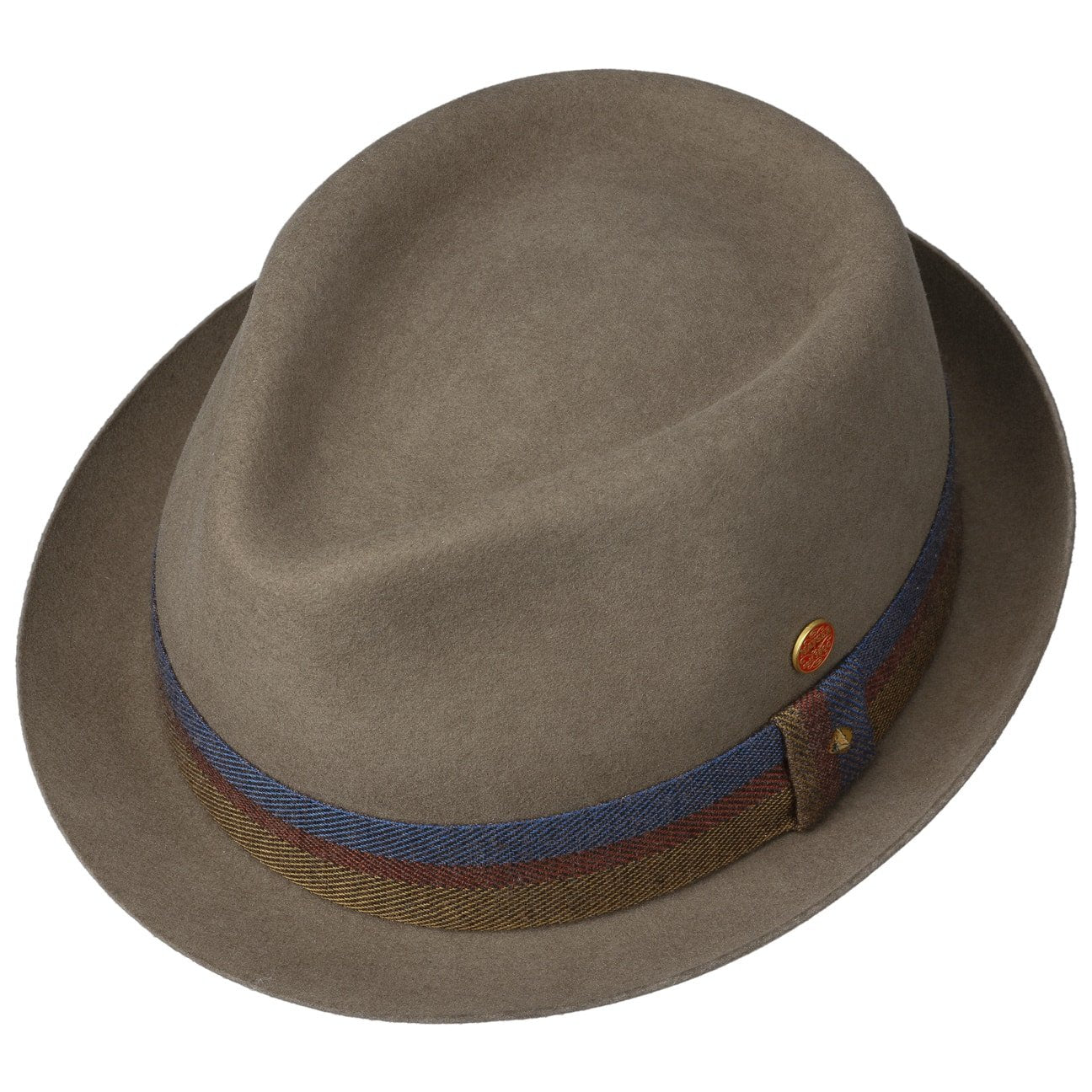 Samu Soft Pork Pie Wool Hat hellbraun 3