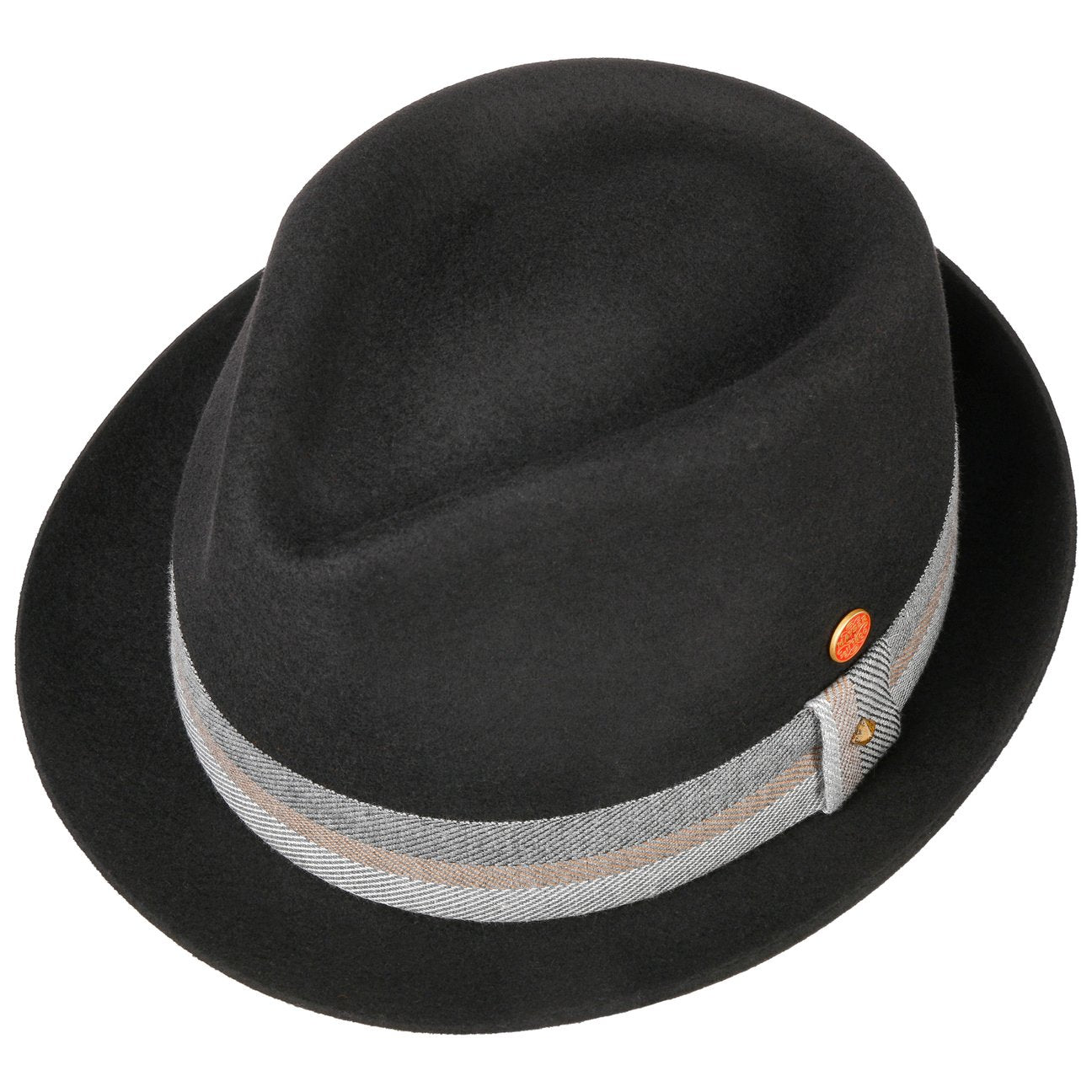Samu Soft Pork Pie Wool Hat schwarz 7