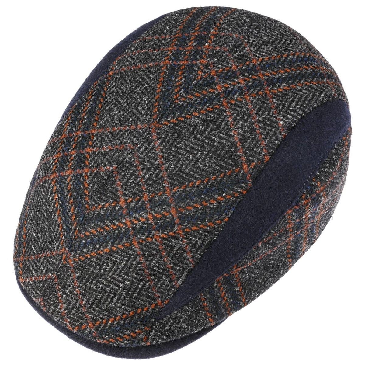 Sidney Shetland Mix Flat Cap blau 3