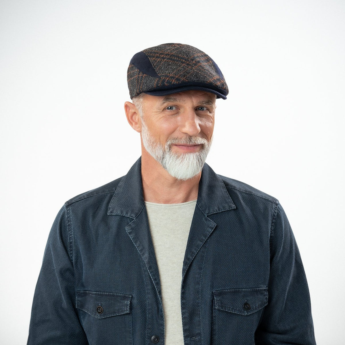 Sidney Shetland Mix Flat Cap Modell 1