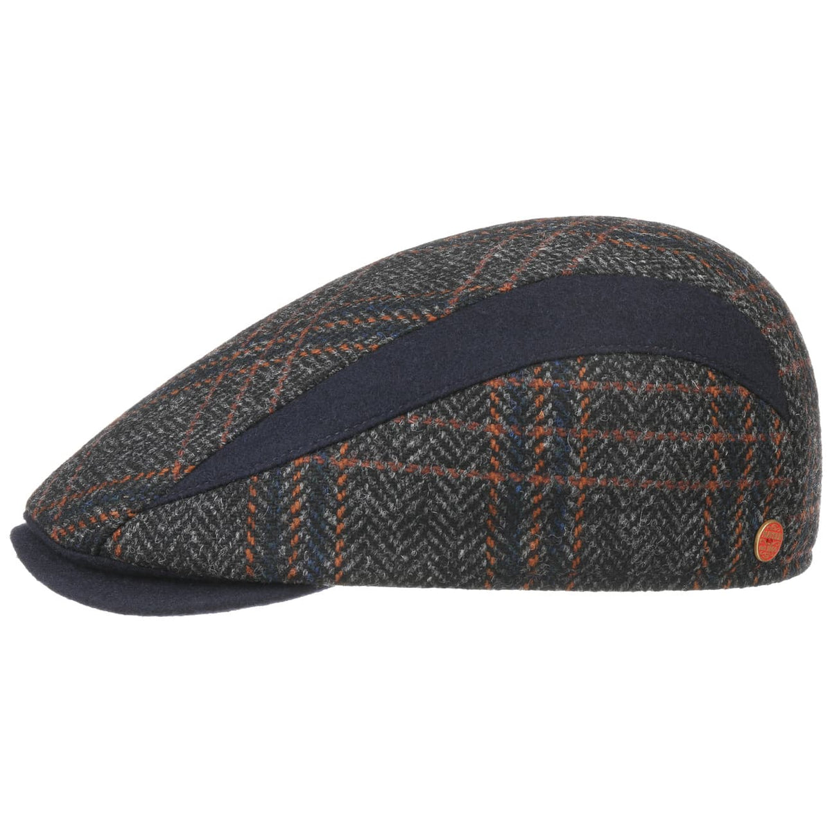 Sidney Shetland Mix Flat Cap blau 2