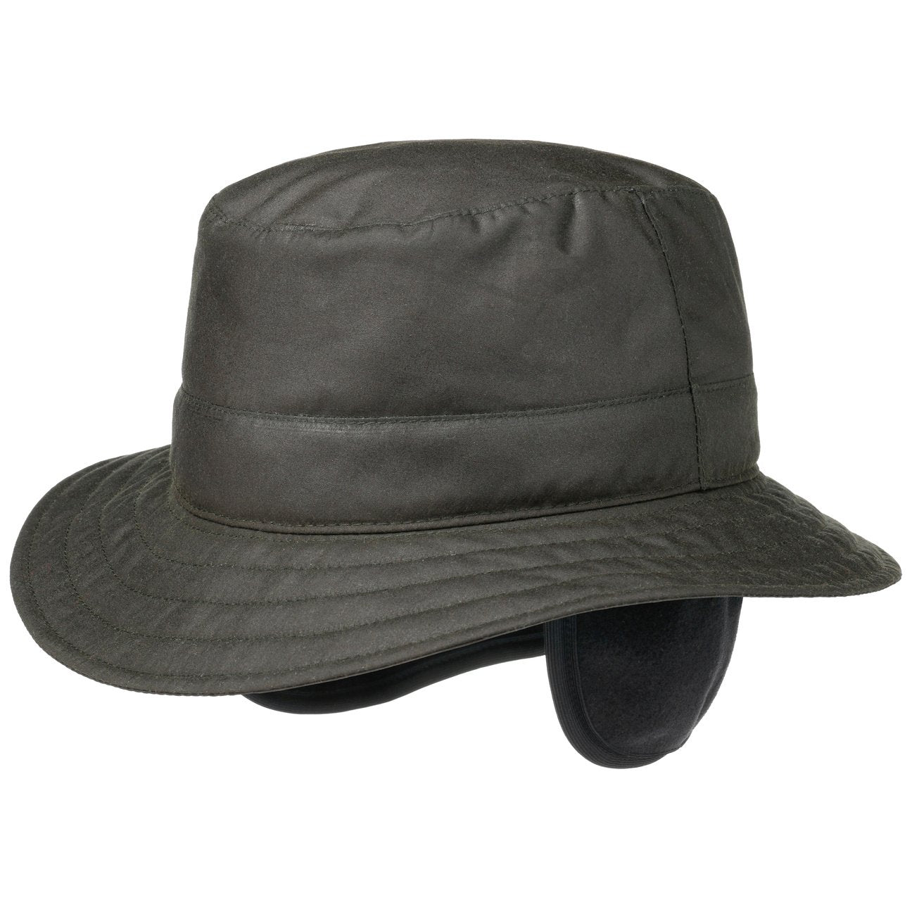 Kilian Waxed Cotton Bucket Stoffen Hoed schwarz 2