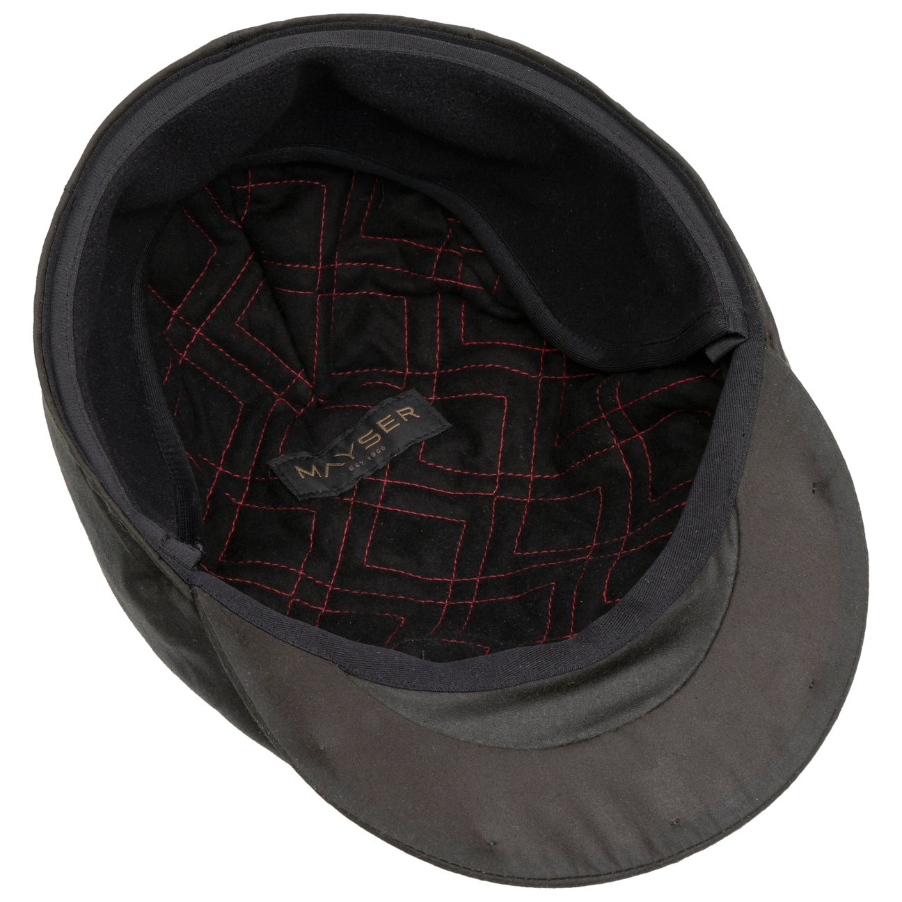 Matteo Plus Waxed Cotton Flatcap schwarz 5