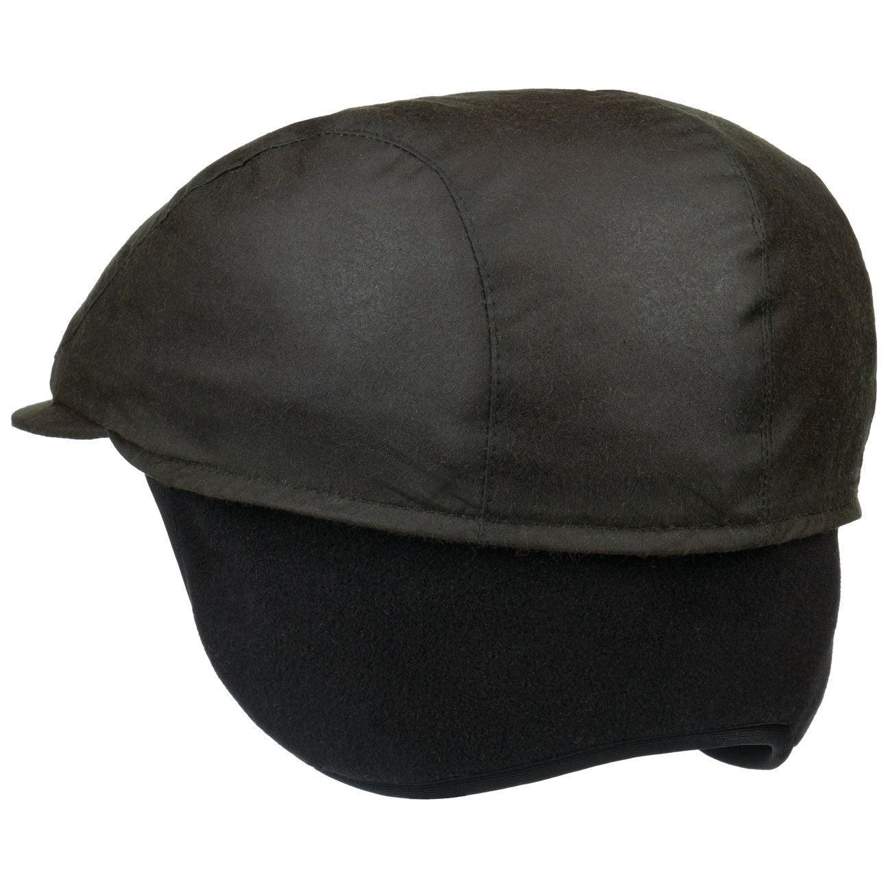 Matteo Plus Waxed Cotton Flatcap schwarz 6