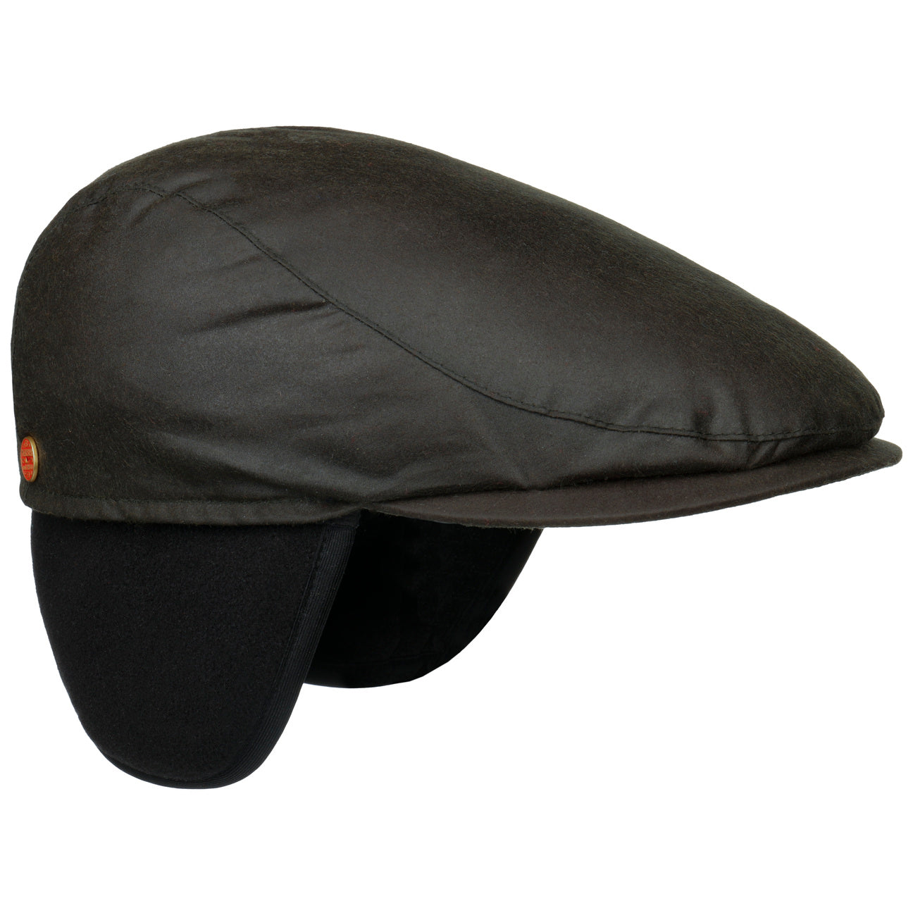 Matteo Plus Waxed Cotton Flatcap schwarz 3