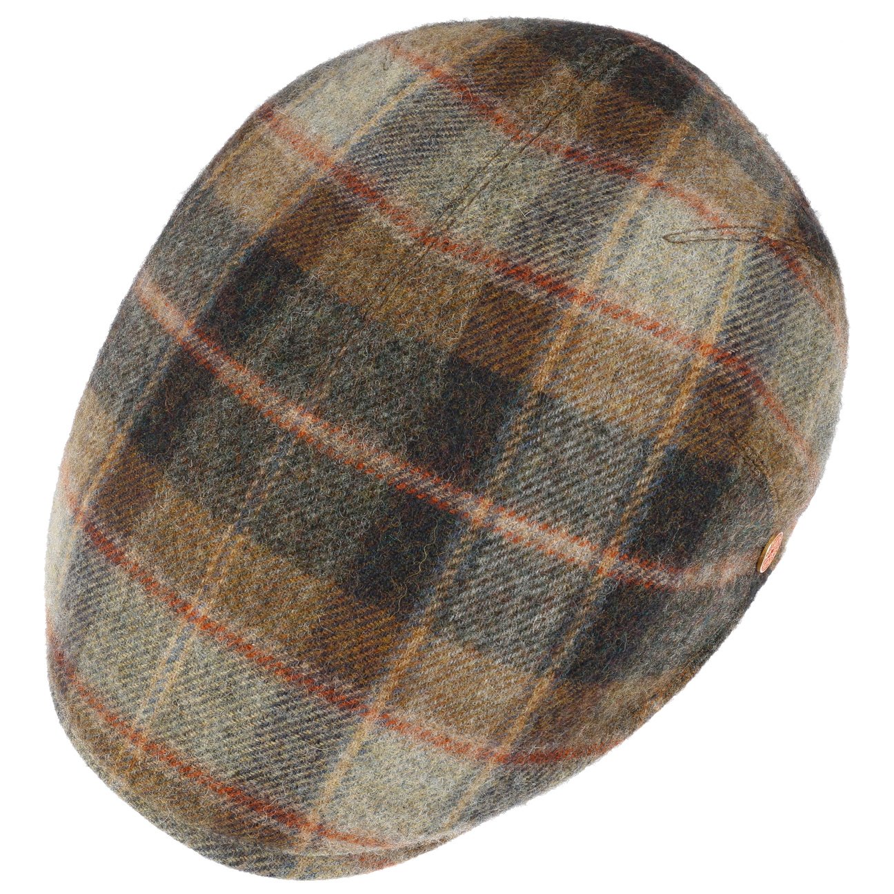 Sidney Plus British Lambswool Flatcap braun 8