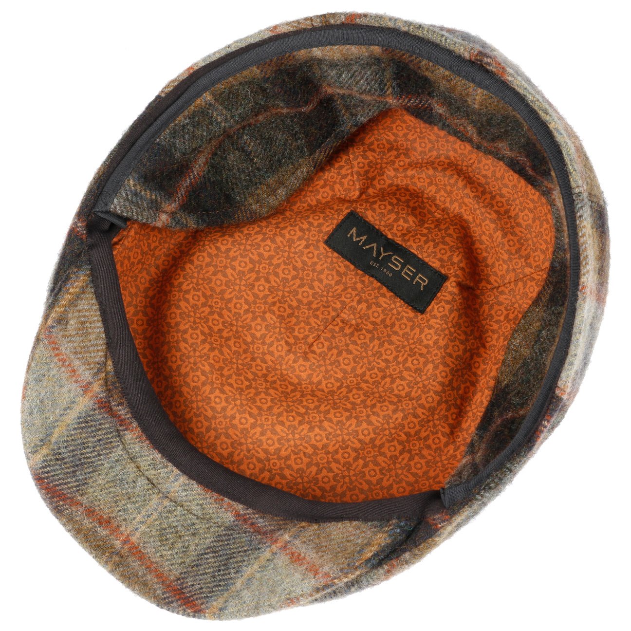 Sidney Plus British Lambswool Flatcap braun 9