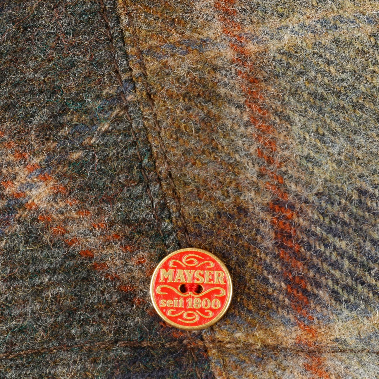 Sidney Plus British Lambswool Flatcap braun 10