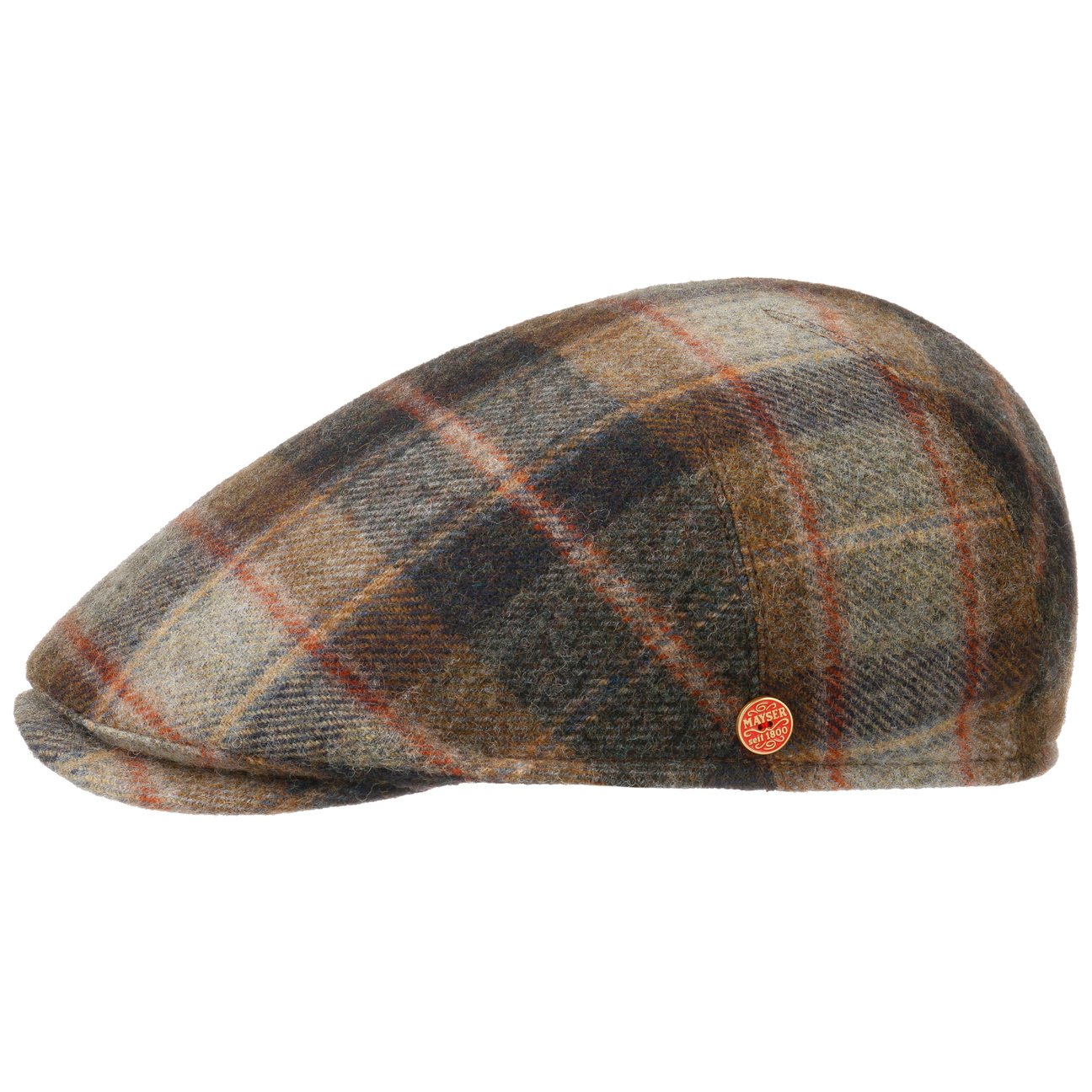 Sidney Plus British Lambswool Flatcap braun 11