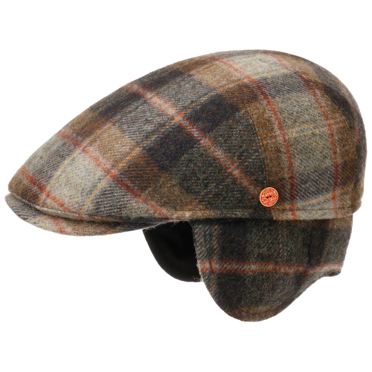 Sidney Plus British Lambswool Flatcap braun 7