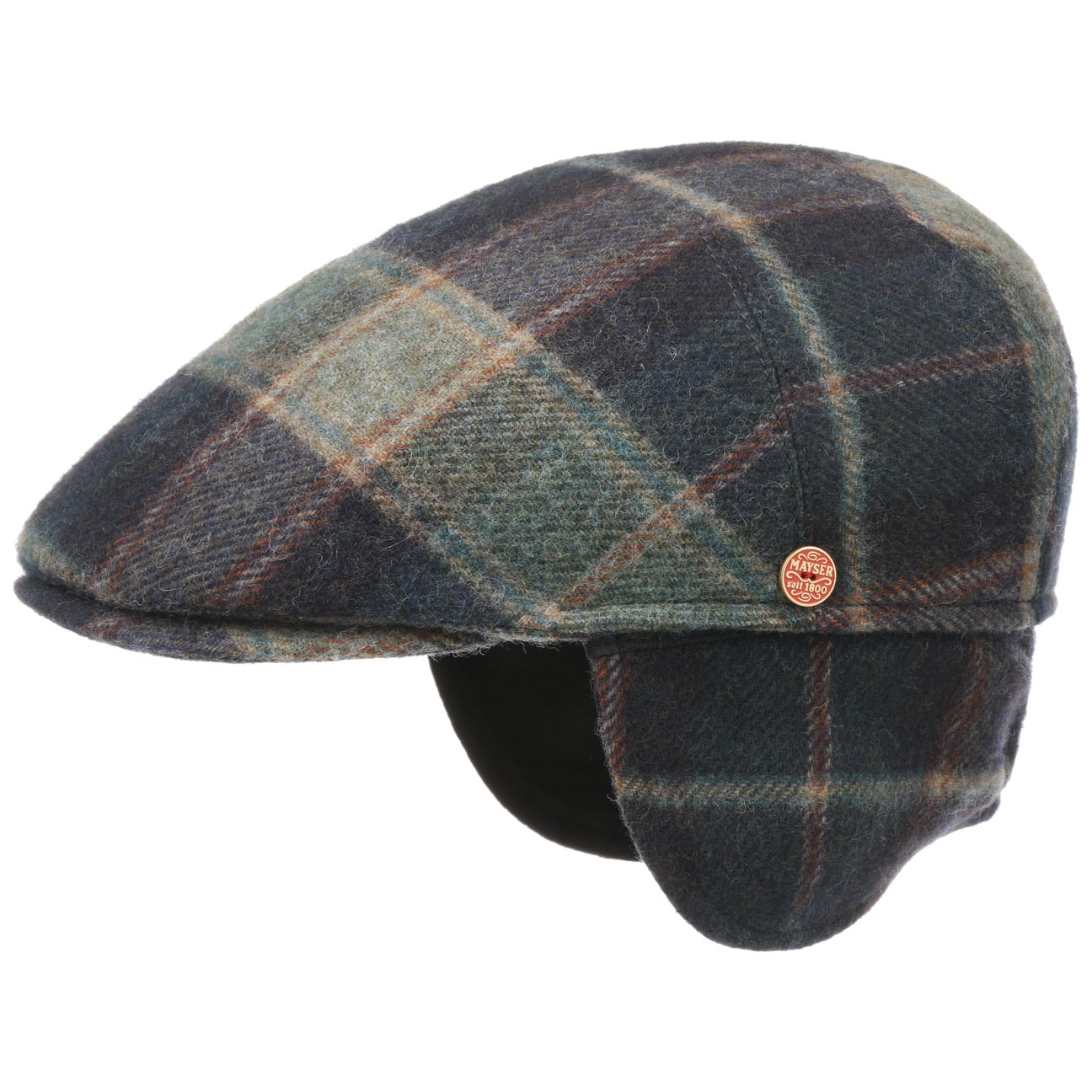 Sidney Plus British Lambswool Flatcap blau 3