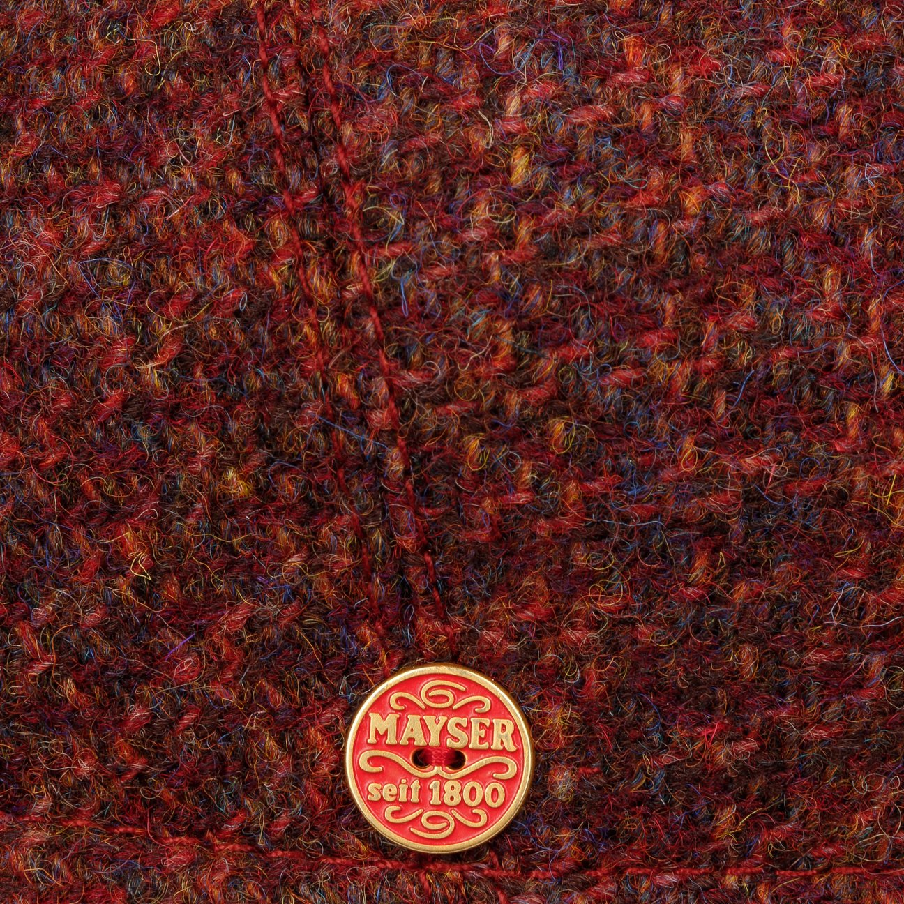 Sidney Harris Tweed Flatcap rot 13