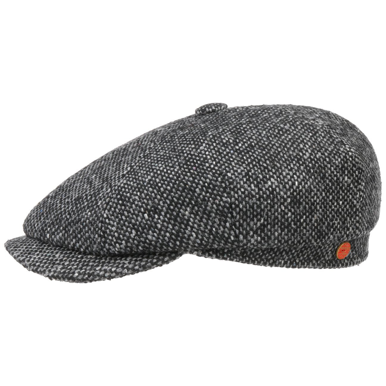 Seven Dover platt keps schwarz 7